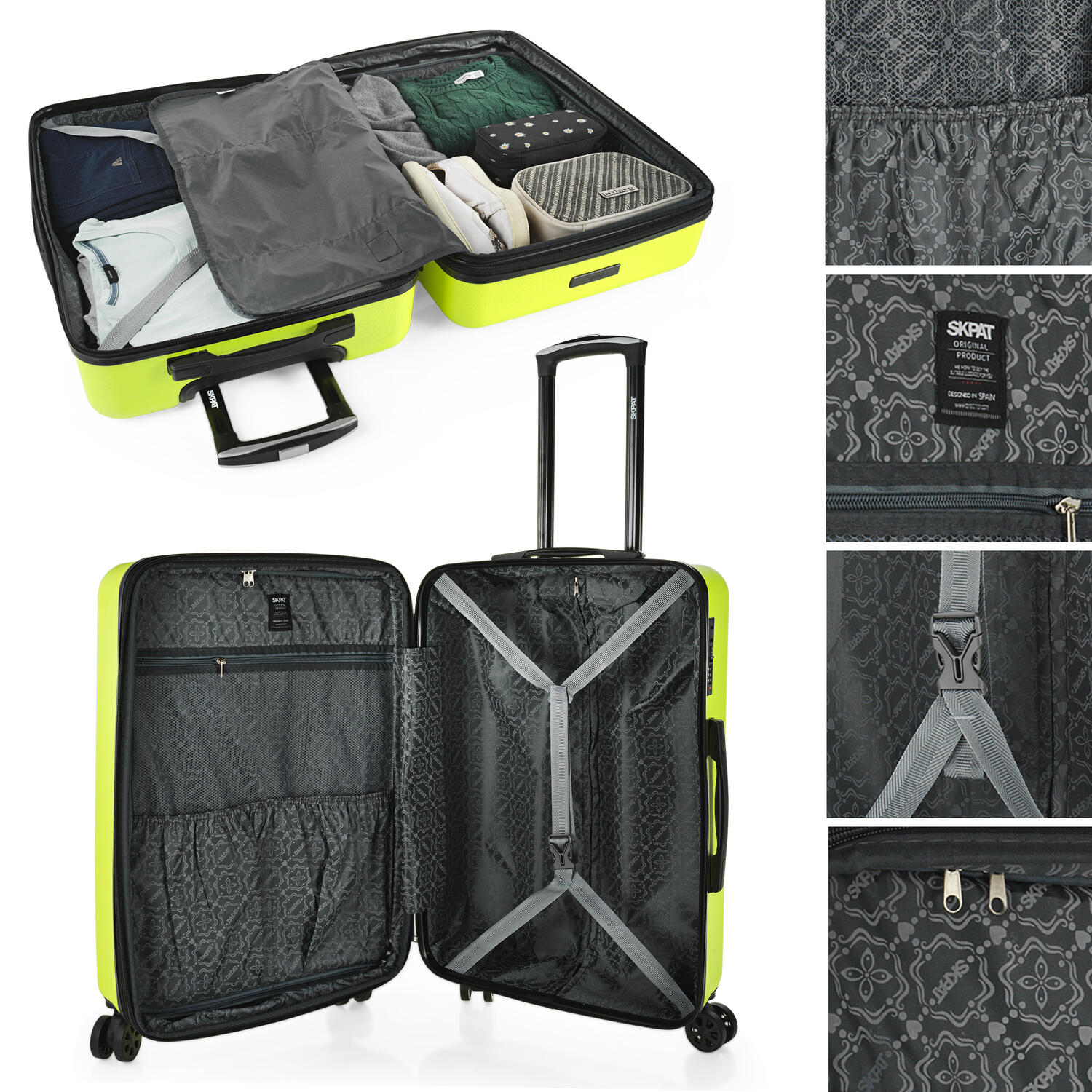 Maleta Abs Mediana 65L Skpat Lisboa 44X64x27cm 4/7