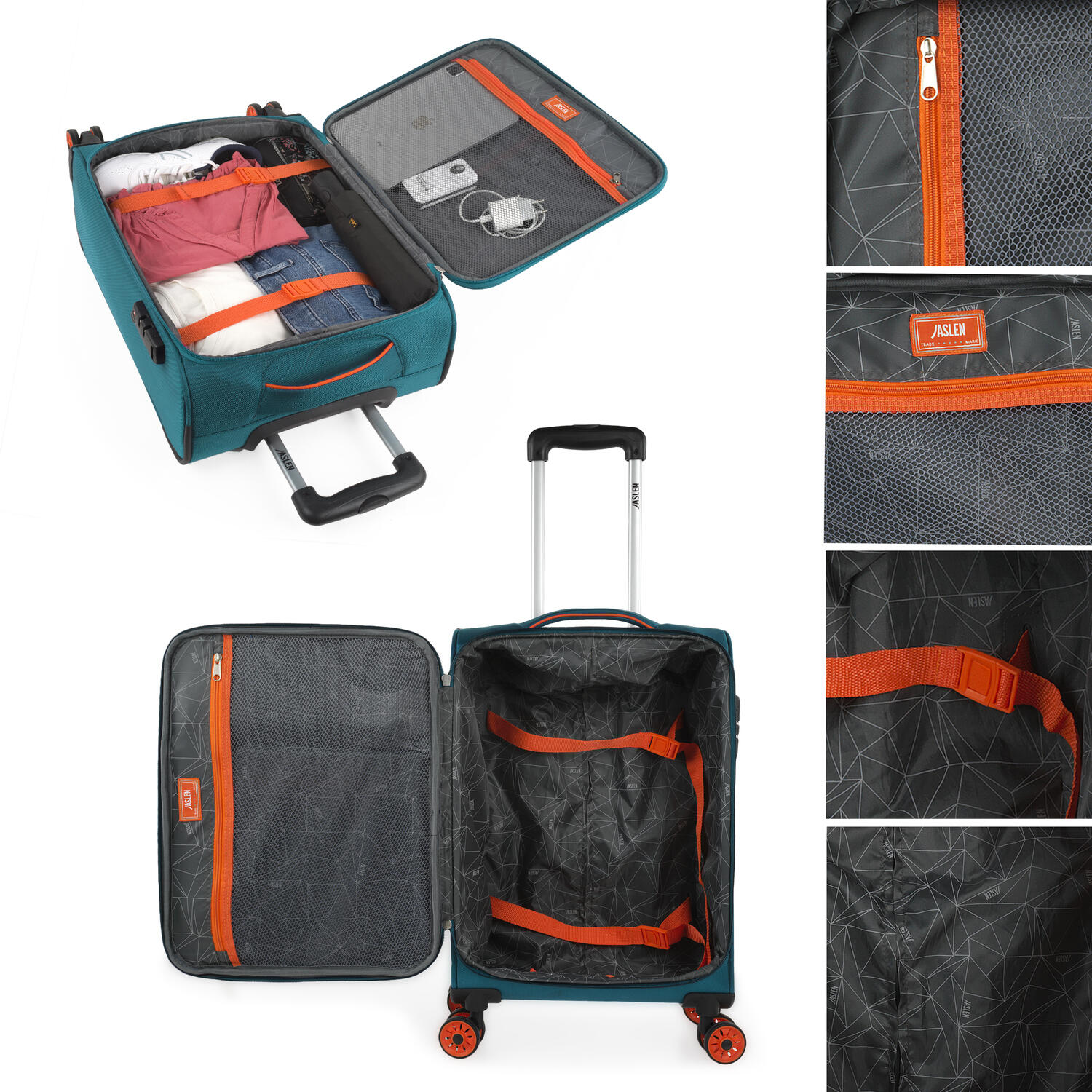 Maleta Eva Pequeña 38L Jaslen Colchester 36,5X55x20cm 4/7