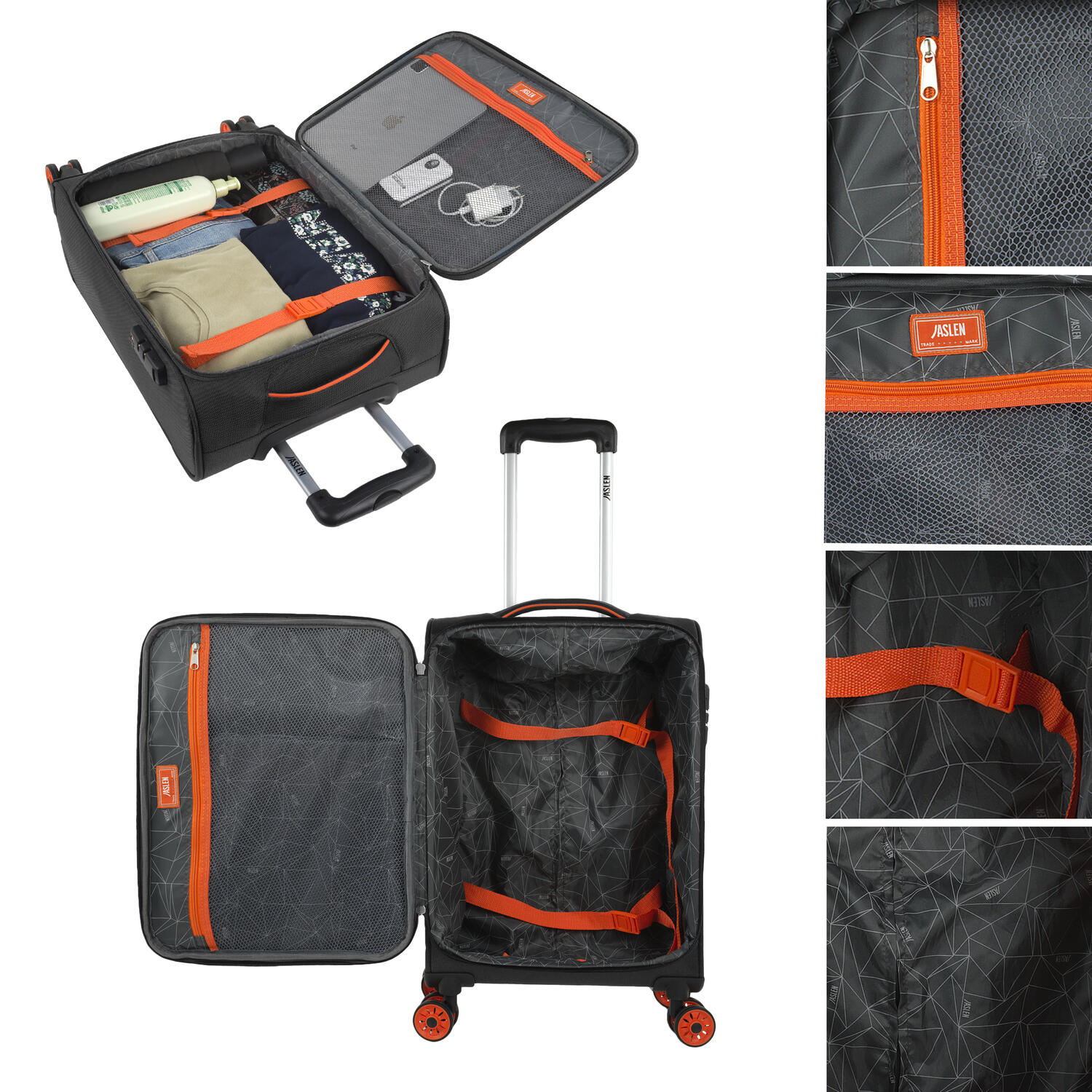 Maleta Eva Pequeña 38L Jaslen Colchester 36,5X55x20cm 4/7