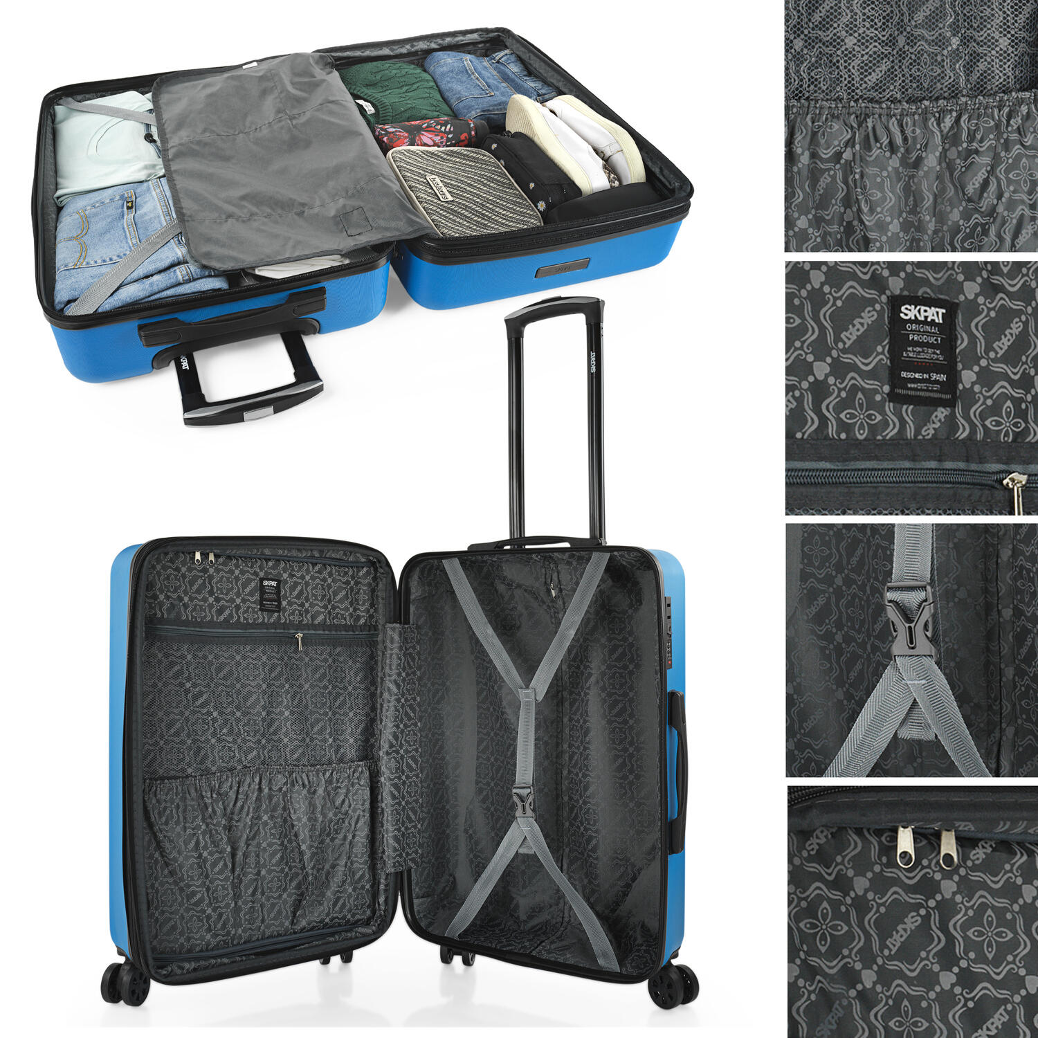 Maleta Abs Mediana 65L Skpat Lisboa 44X64x27cm 4/7