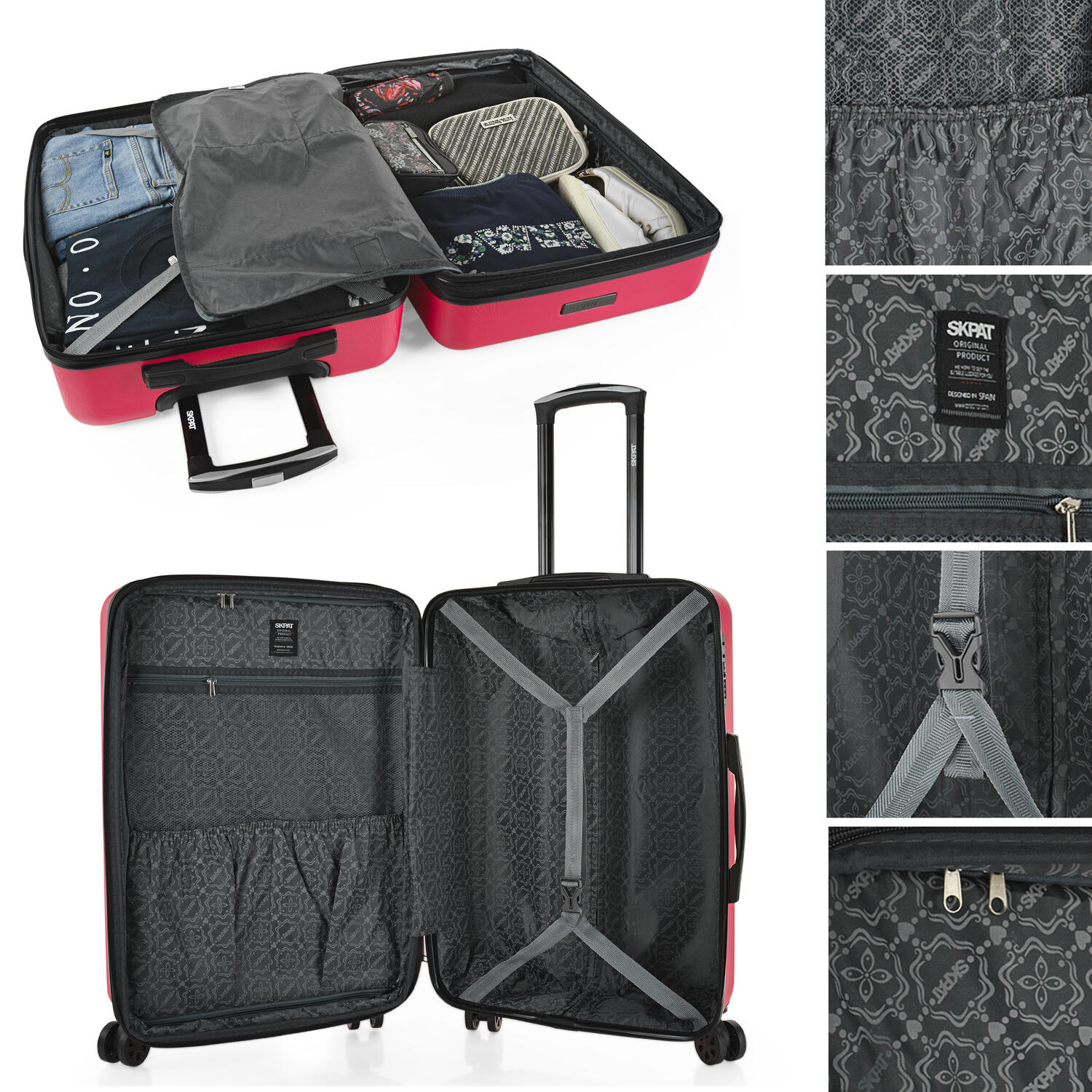 Maleta Abs Mediana 65L Skpat Lisboa 44X64x27cm 4/7