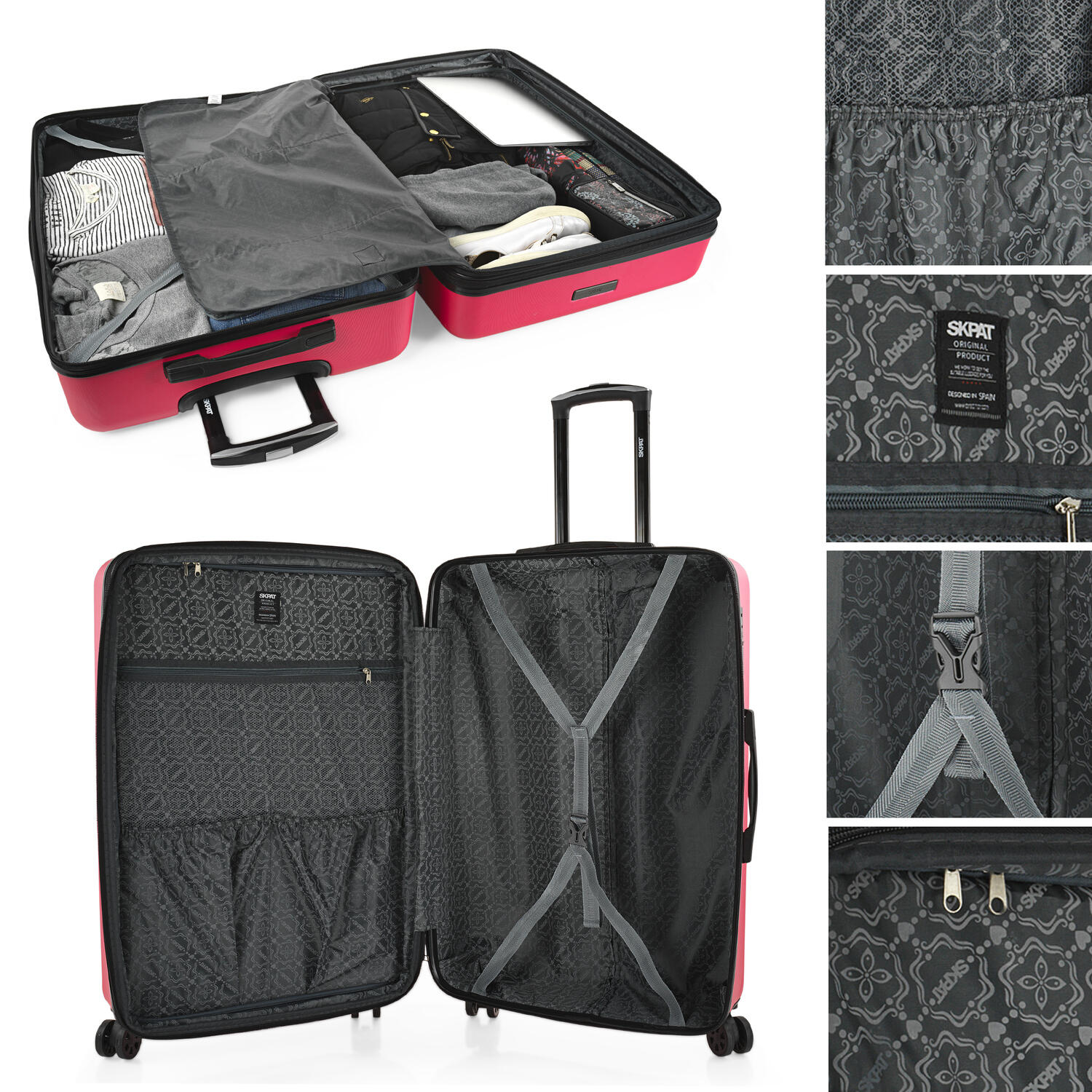 Maleta Abs Grande 97L Skpat Lisboa 50X74x30cm 4/7