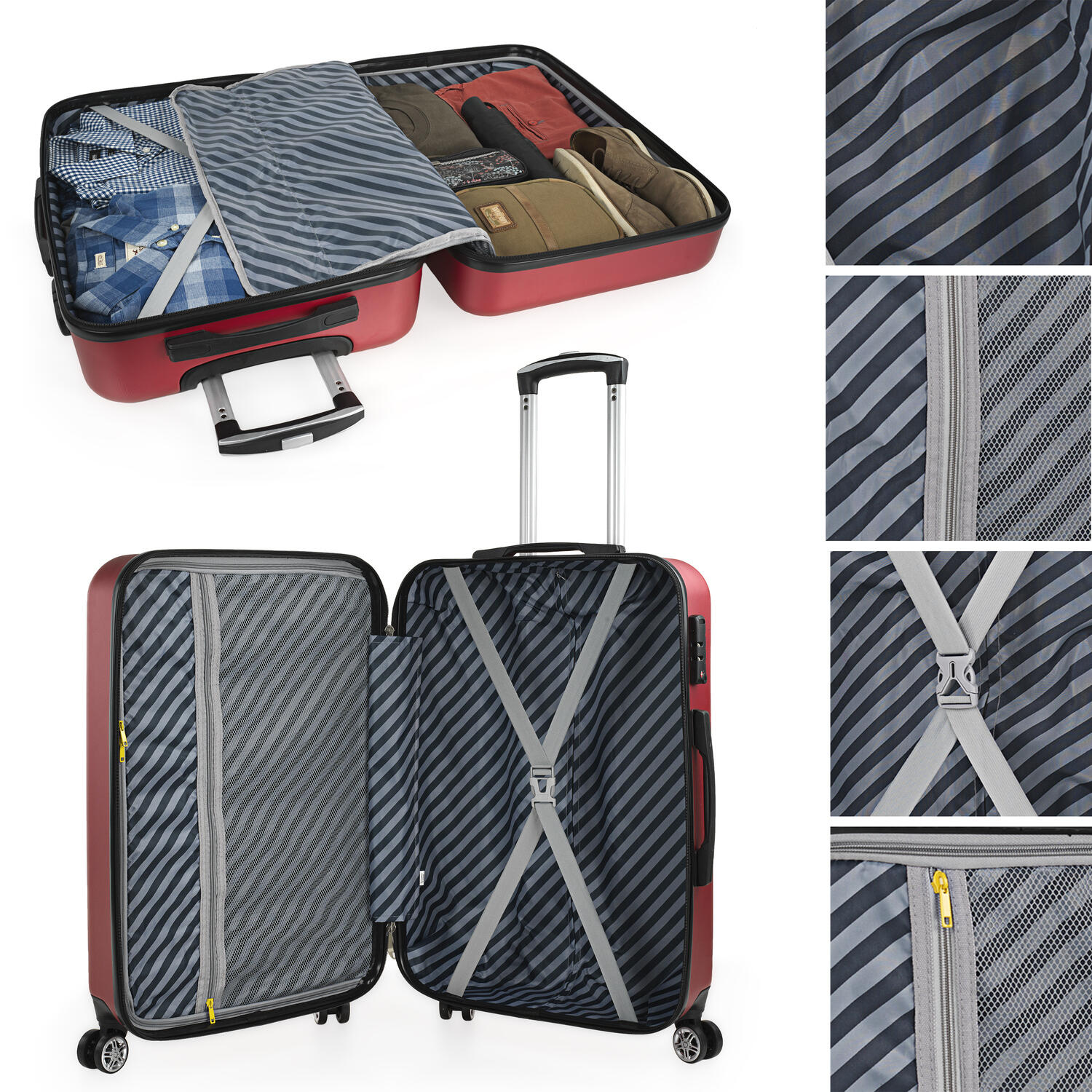 Maleta Mediana Abs Unisex 61L Itaca Colección 67Cm 3/5