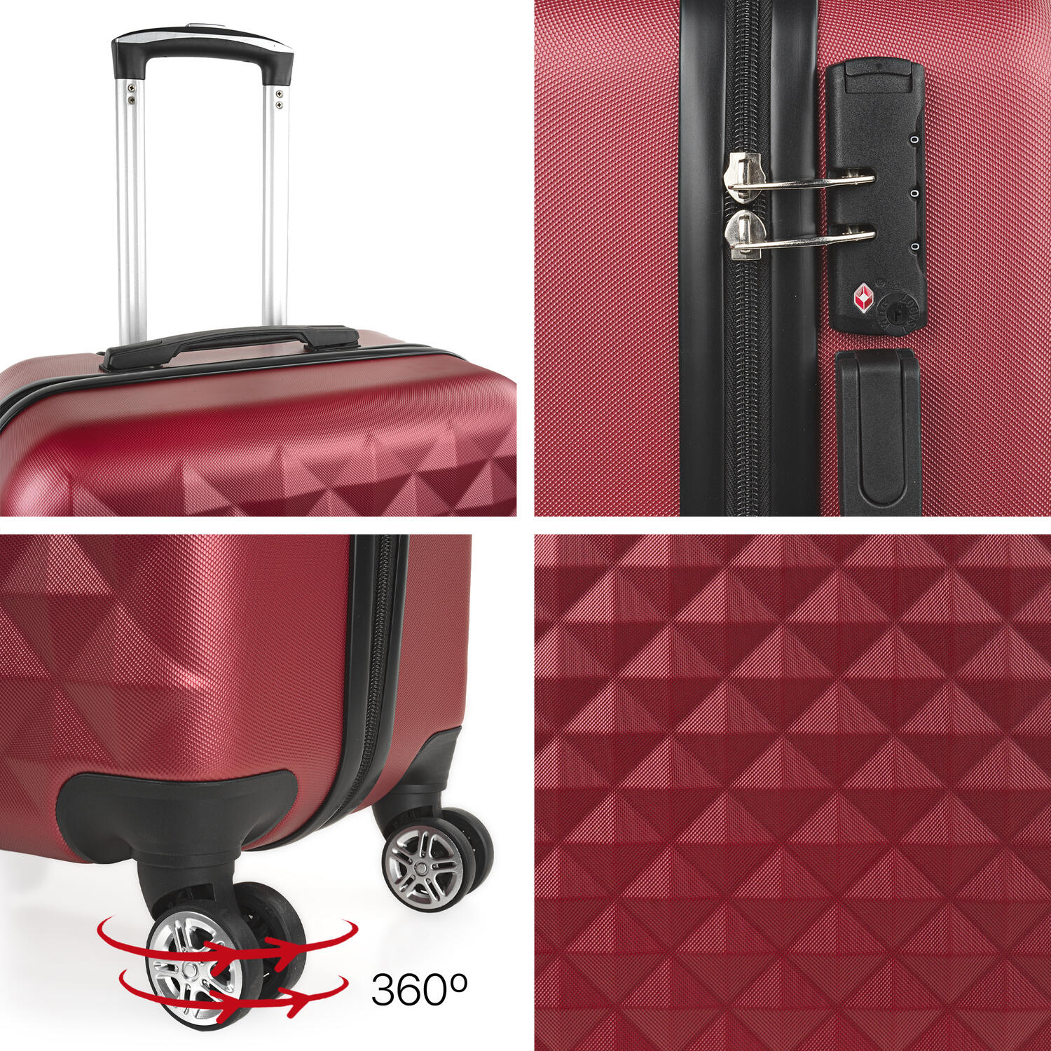 Maleta Grande Abs Unisex 91L Itaca Diamond 77Cm 4/5