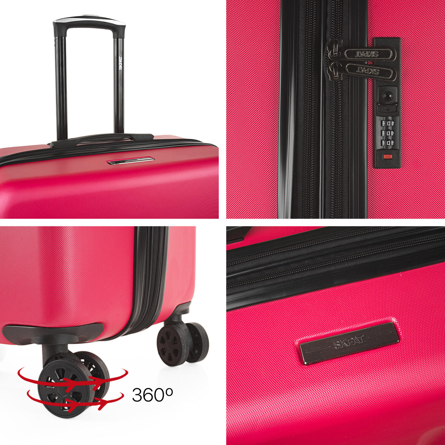 Maleta Abs Grande 97L Skpat Lisboa 50X74x30cm 5/7