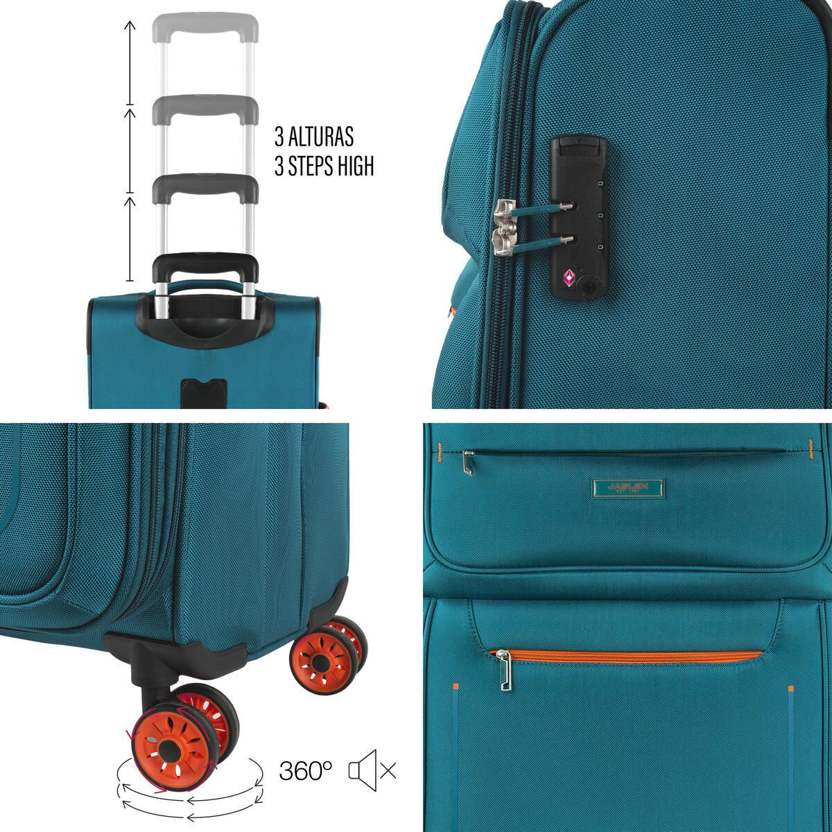 Maleta Eva Pequeña 38L Jaslen Colchester 36,5X55x20cm 5/7