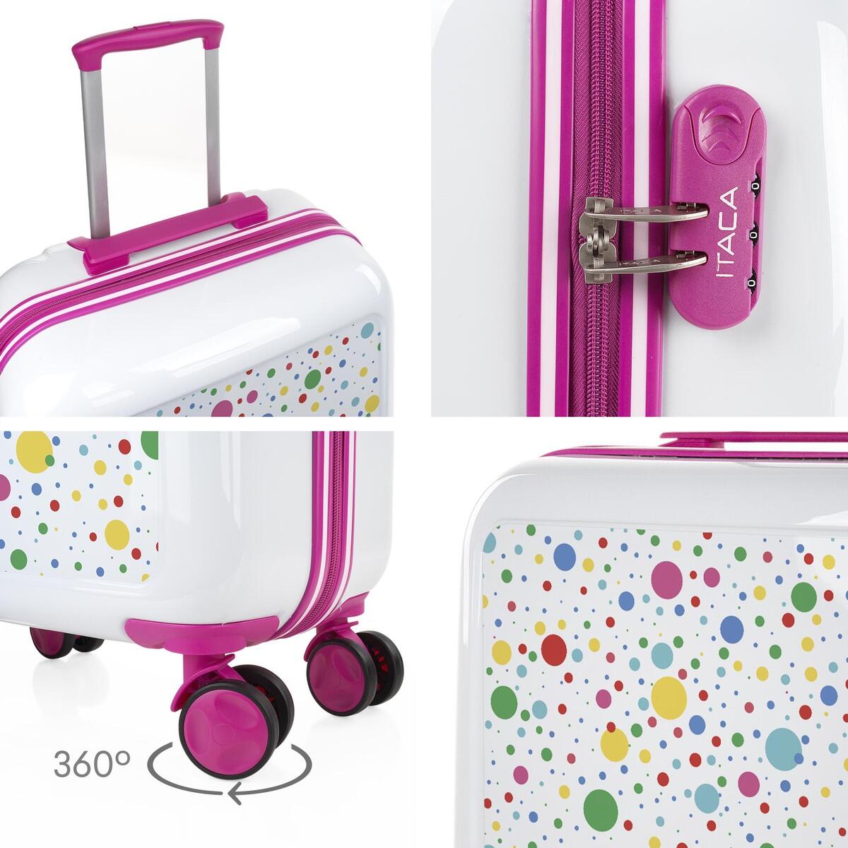 Maleta Cabina Pc Unisex 34L Itaca Stcikers 55Cm 3/5