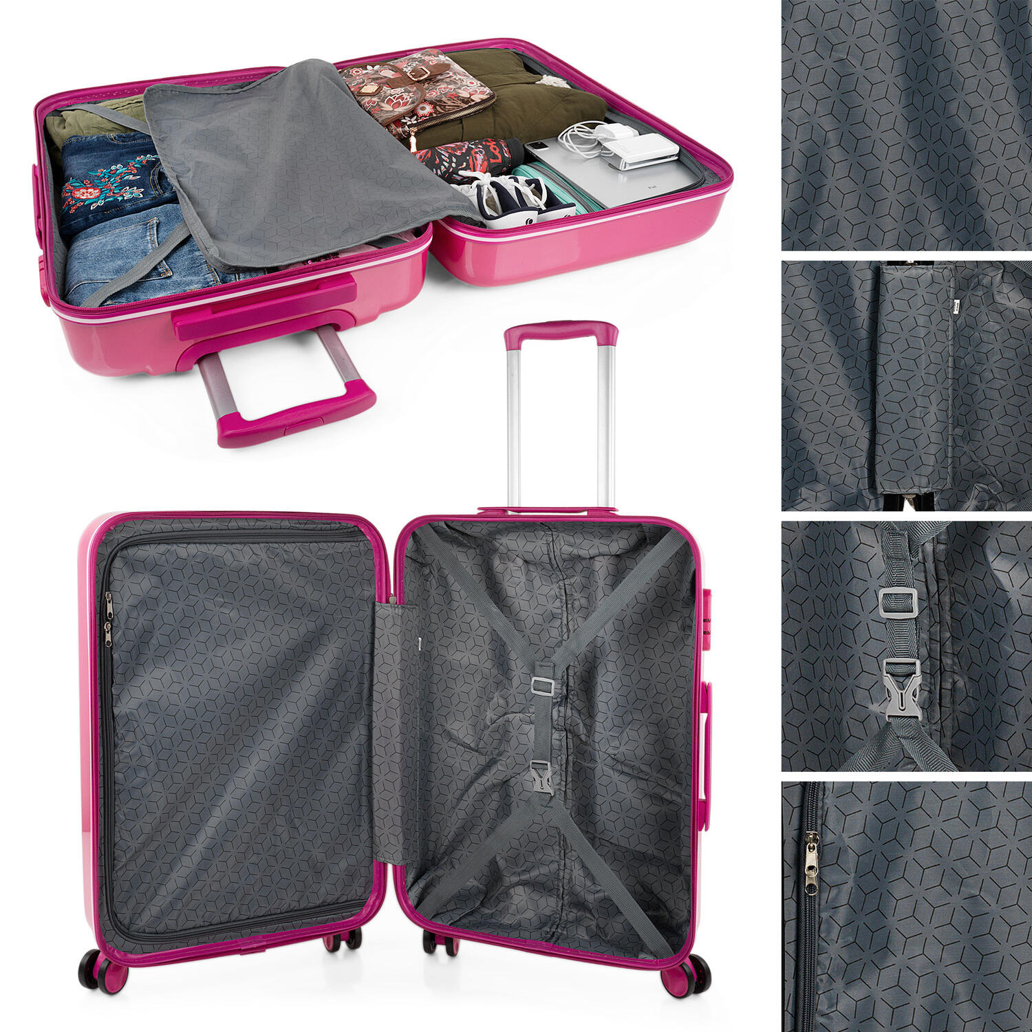 Maleta Cabina Pc Unisex 34L Itaca Stickers 55Cm 3/5