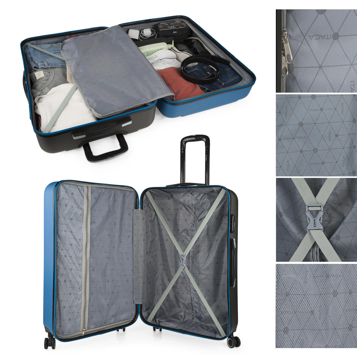 Maleta Grande Abs Unisex 102L Itaca Tiber 75Cm 3/5