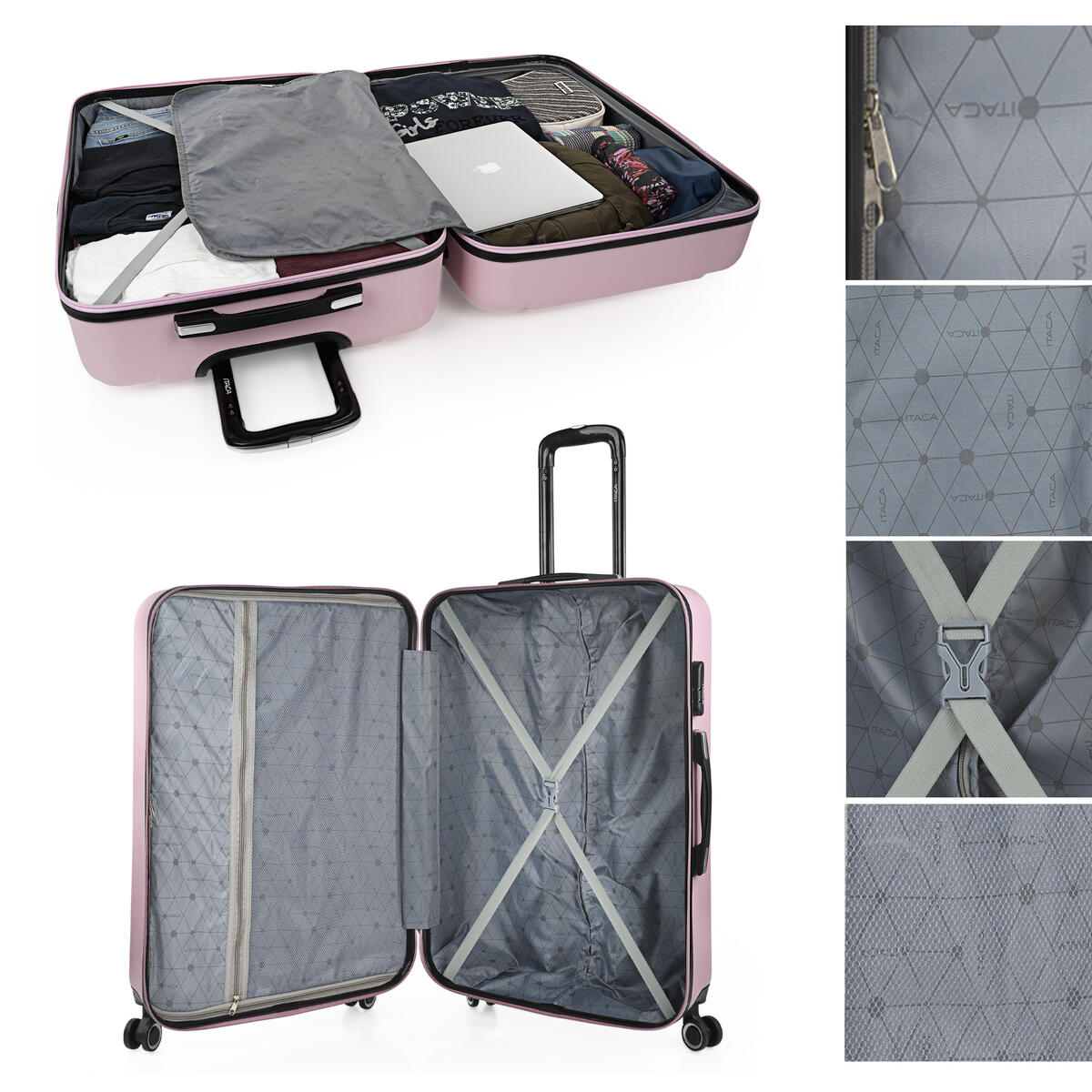 Maleta Grande Abs Unisex 102L Itaca Tiber 75Cm 3/5