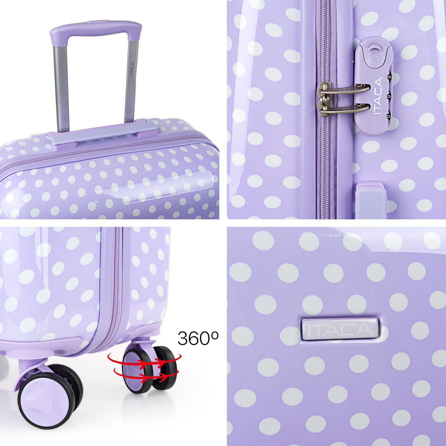 Maleta Mediana Abs Unisex 62L Itaca Stars 65Cm 4/5