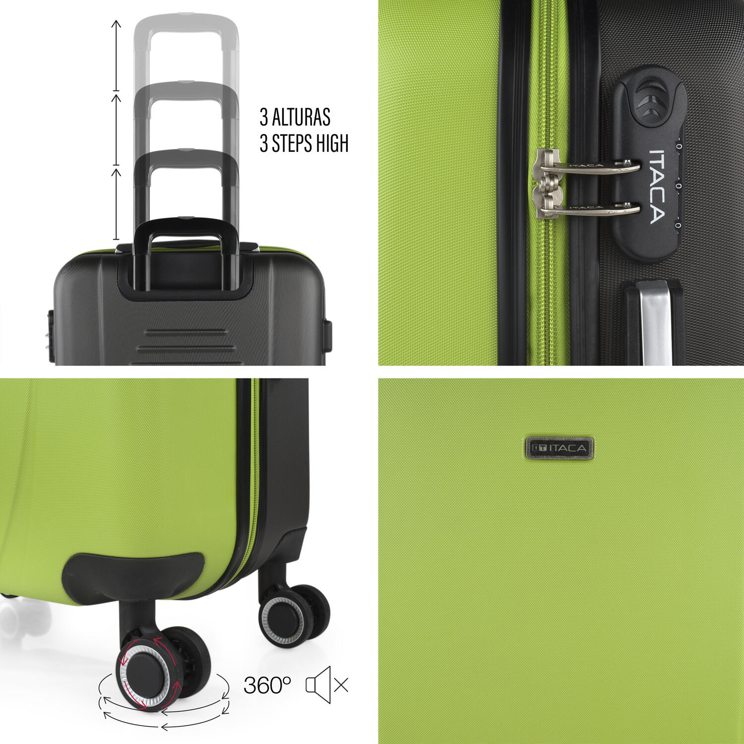 Maleta Grande Abs Unisex 102L Itaca Tiber 75Cm 4/5