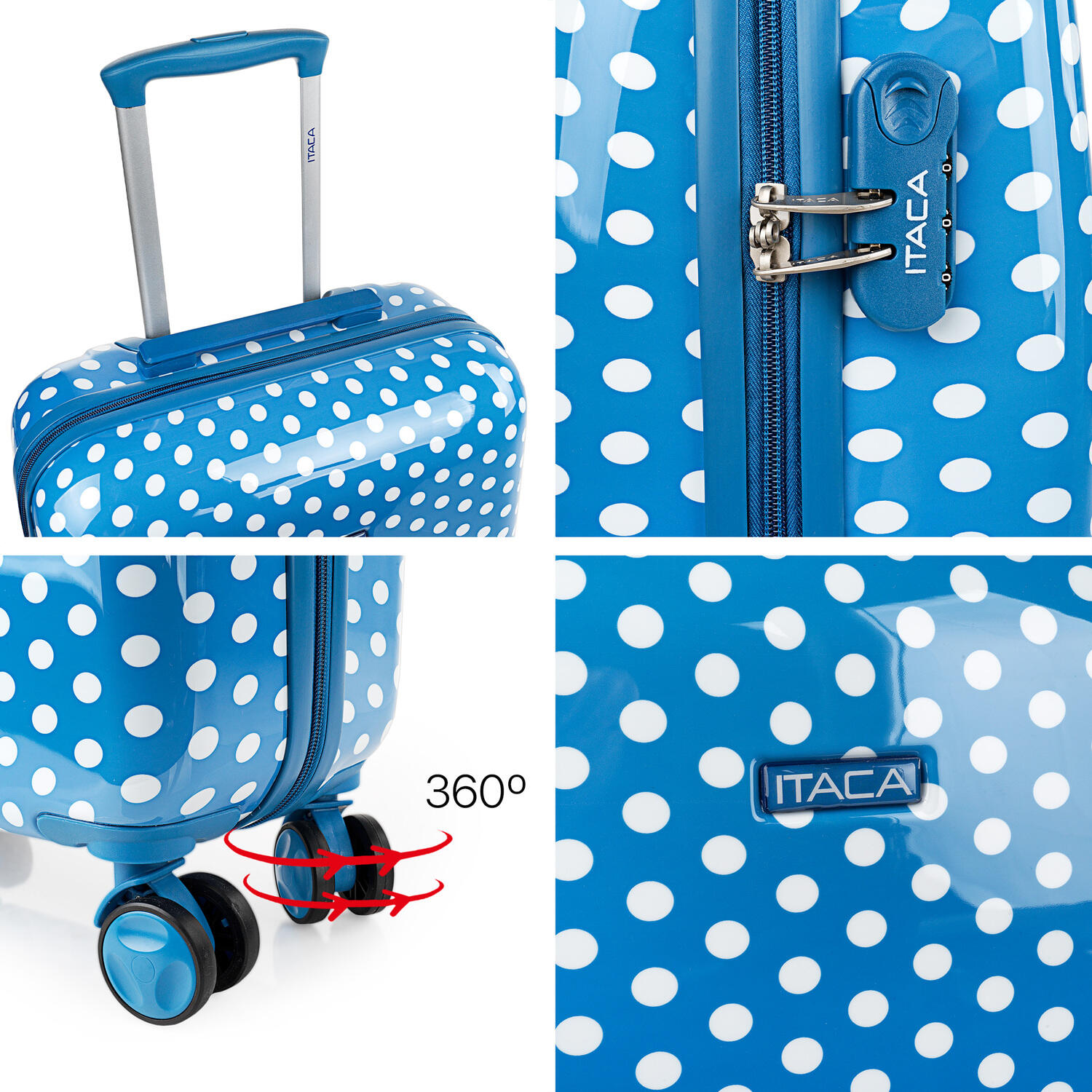 Maleta Mediana Abs Unisex 62L Itaca Stars 65Cm 4/5