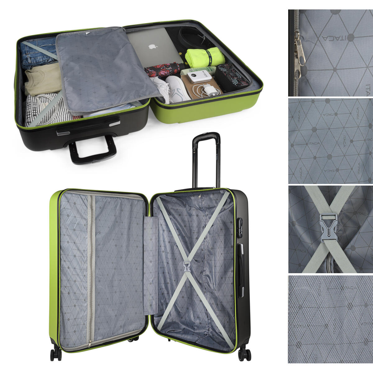 Maleta Grande Abs Unisex 102L Itaca Tiber 75Cm 3/5