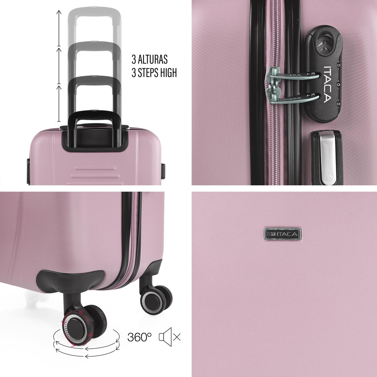 Maleta Mediana Abs Unisex 68L Itaca Tiber 65Cm 4/5
