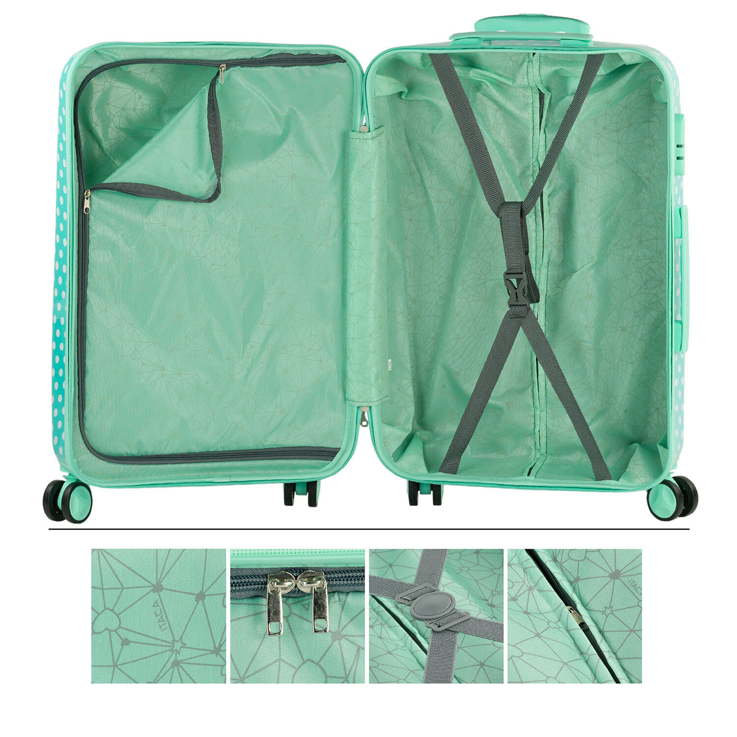 Maleta Mediana Abs Unisex 62L Itaca Stars 65Cm 2/5