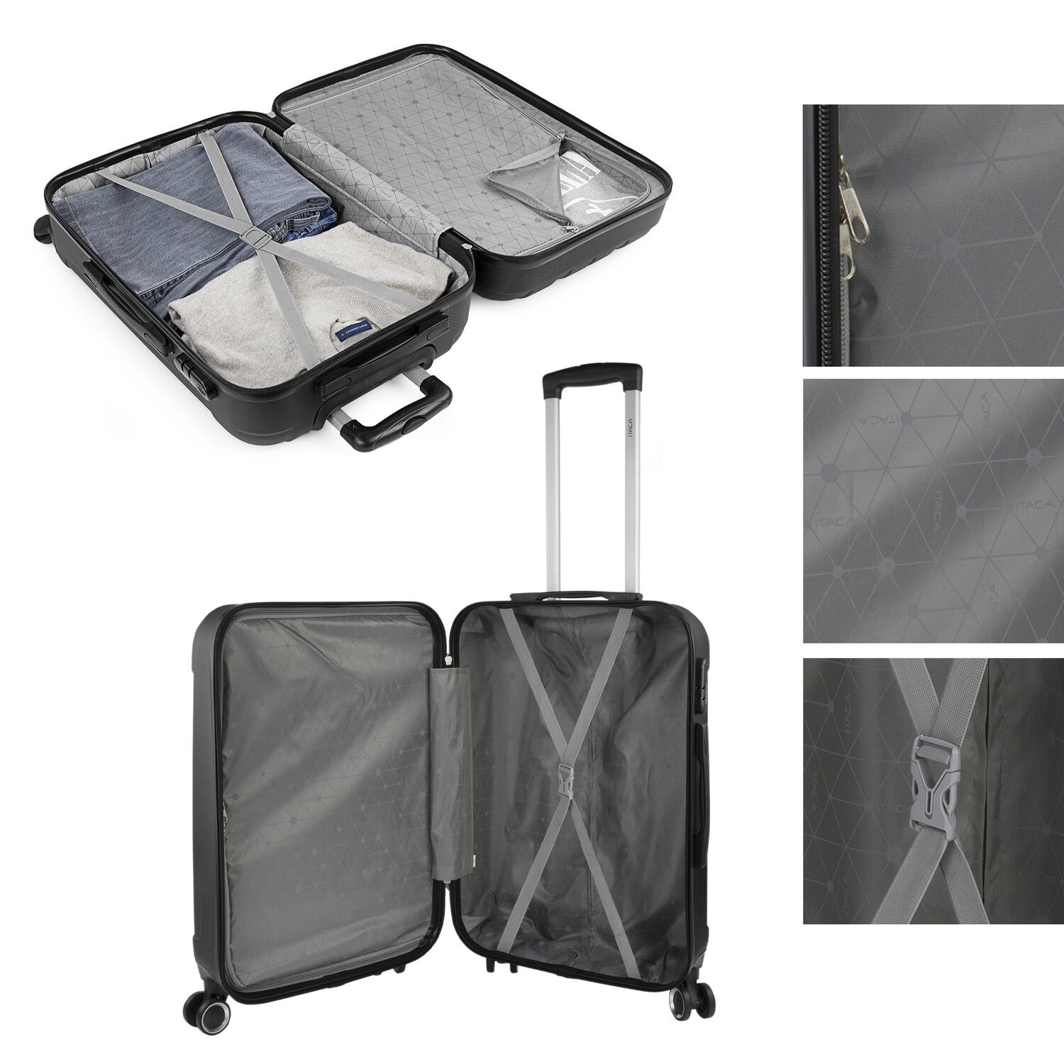 Maleta Grande Abs Unisex 91L Itaca Havel 73Cm 3/5