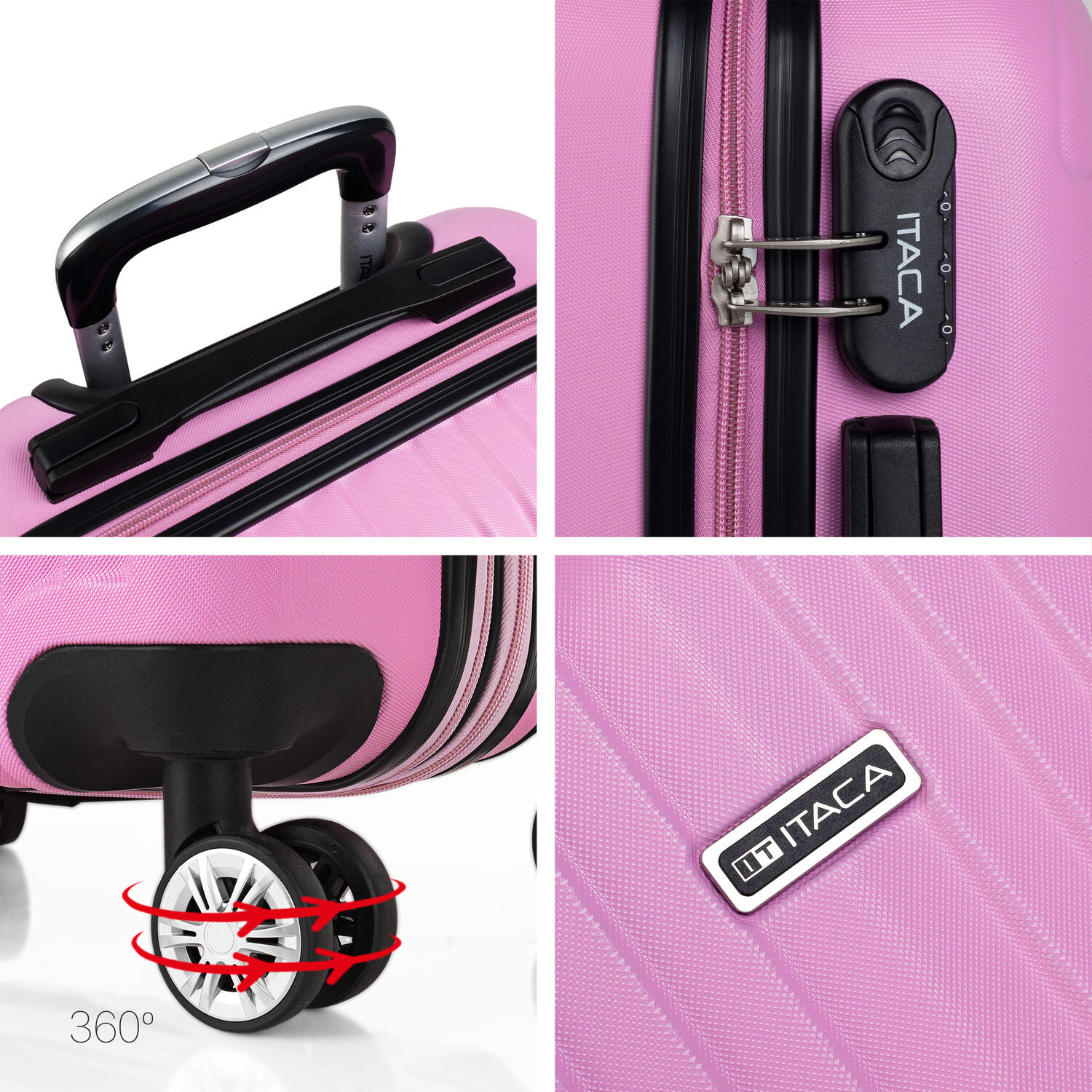Maleta Cabina Abs Unisex 38L Itaca Colección 55Cm 4/5