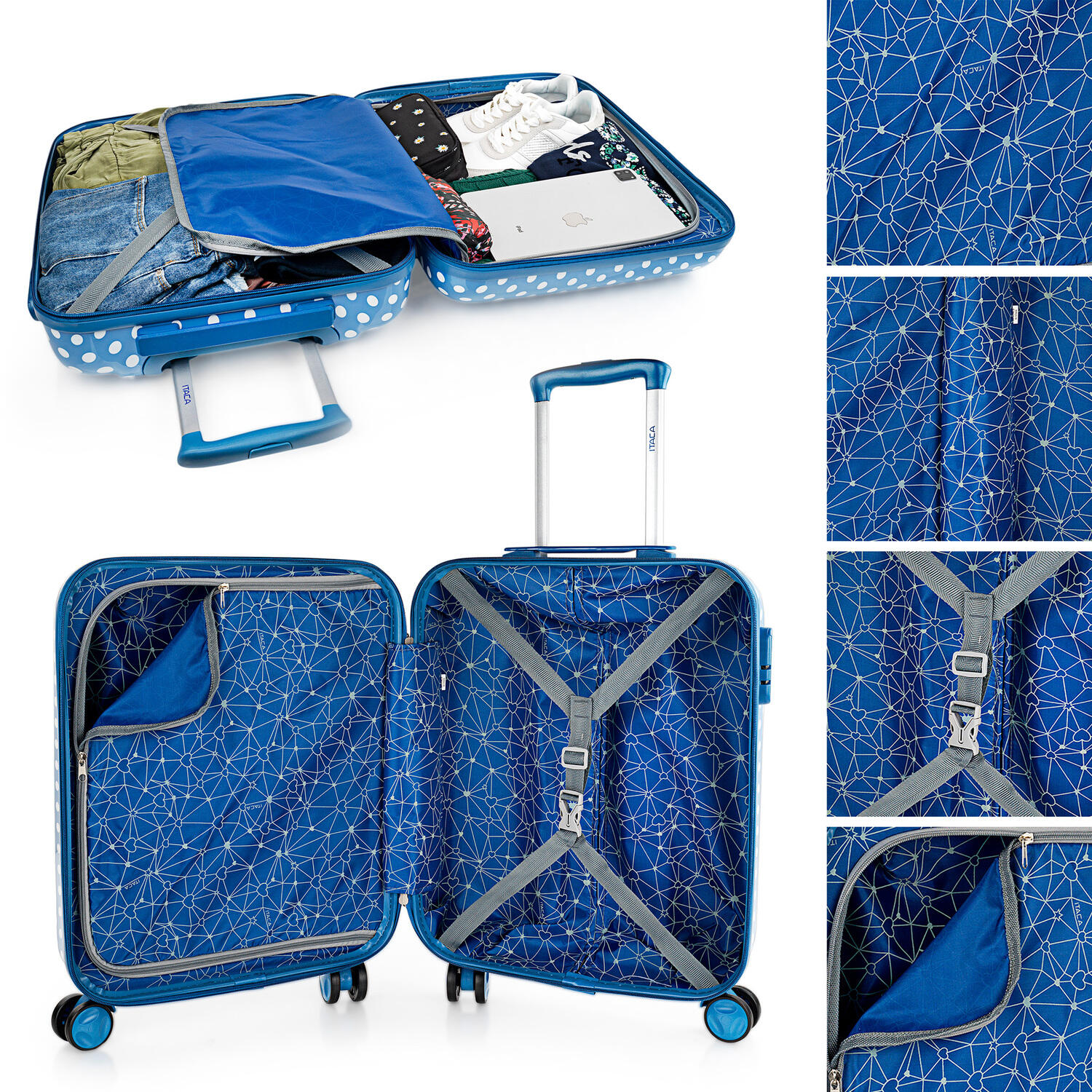 Maleta Mediana Abs Unisex 62L Itaca Stars 65Cm 3/5