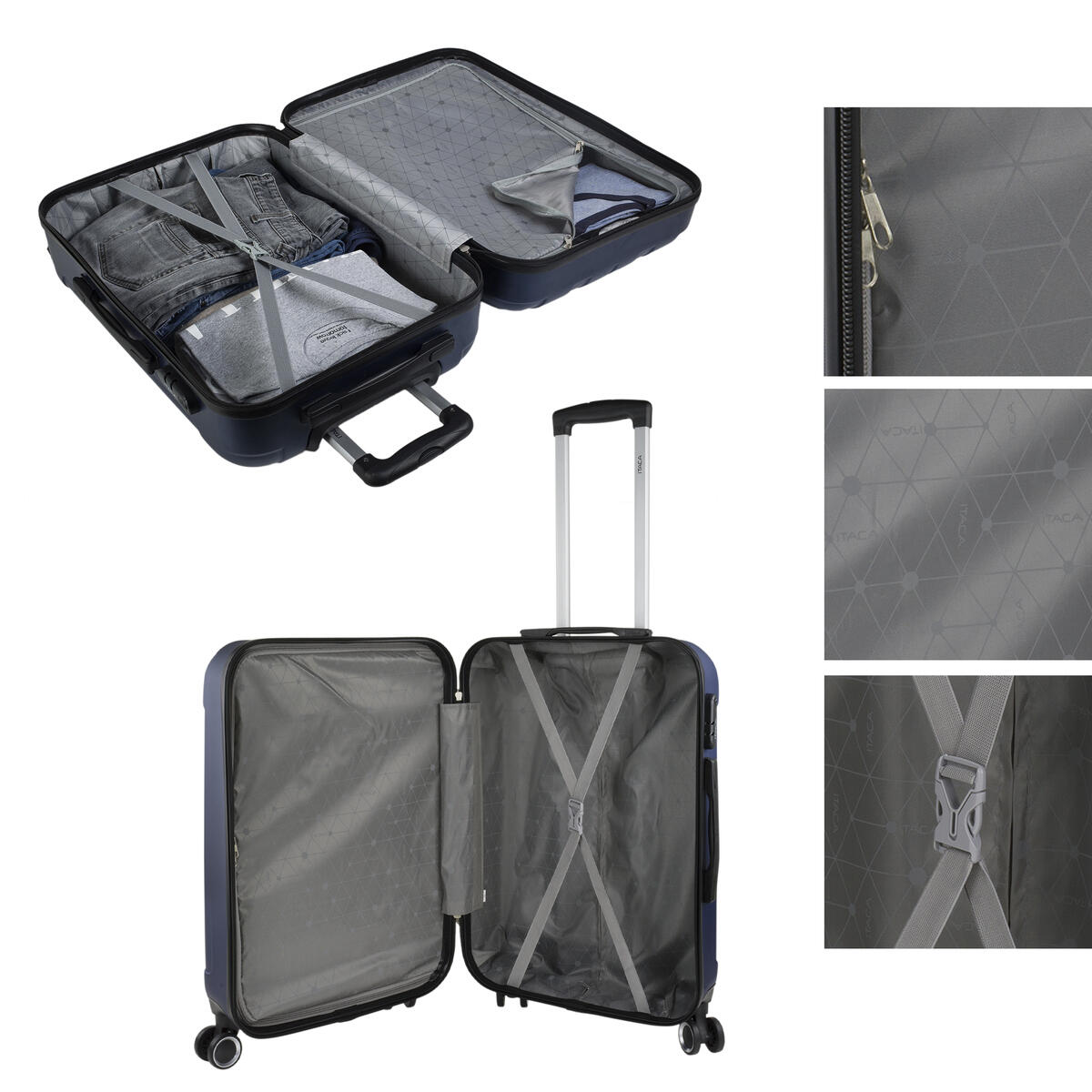 Maleta Mediana Abs Unisex 58L Itaca Havel 63Cm 3/5