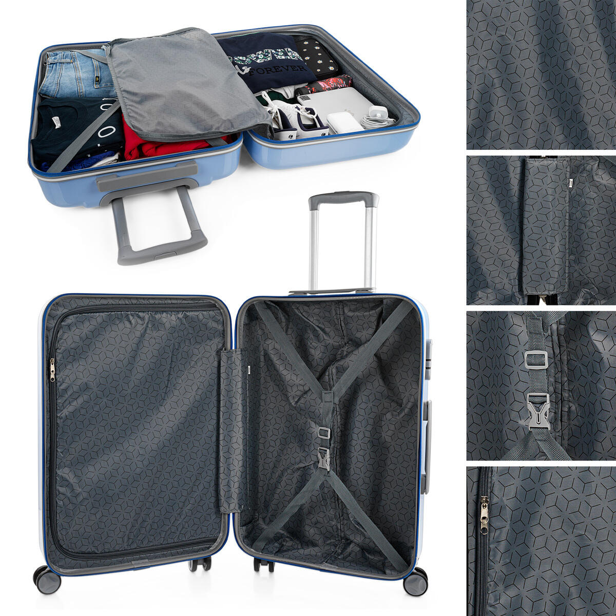 Maleta Cabina Pc Unisex 34L Itaca Stickers 55Cm 4/7