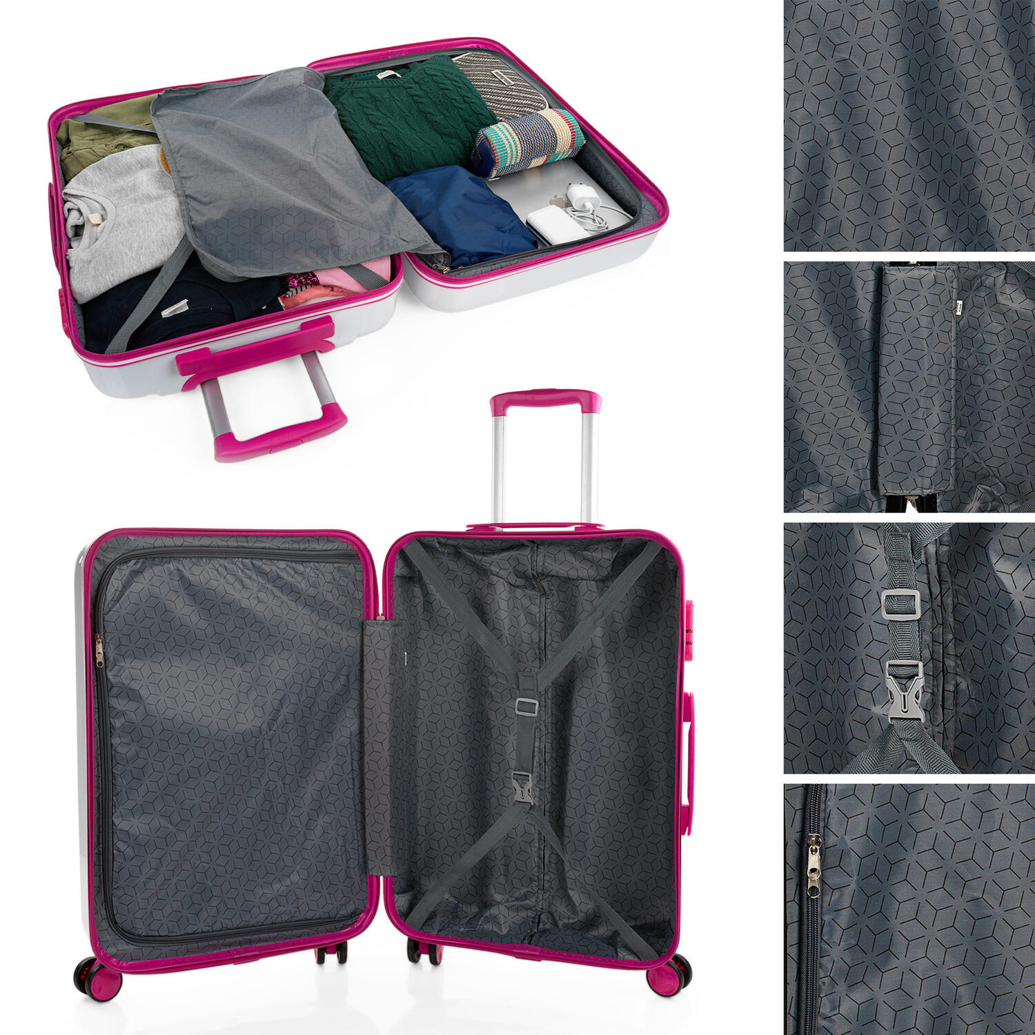 Maleta Cabina Pc Unisex 34L Itaca Stickers 55Cm 3/5