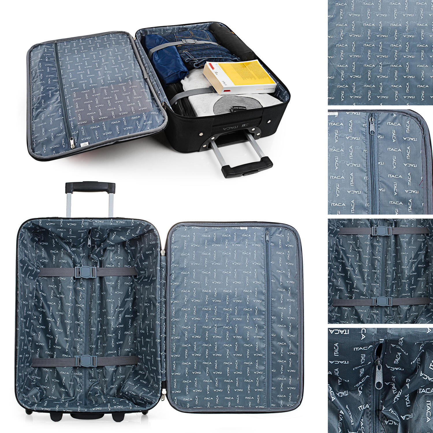 Maleta Cabina Eva 36L Itaca Cassley 55Cm 3/5