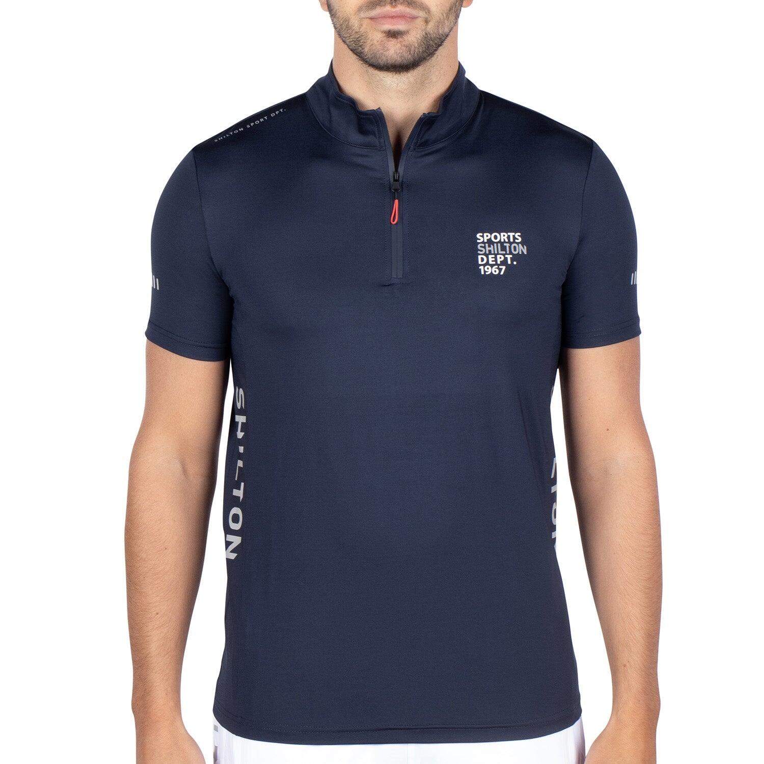 Shilton - T-shirt Col Zippé Dept Homme - T-shirt Manches Courtes - Bleu - 56 3xl - Decathlon