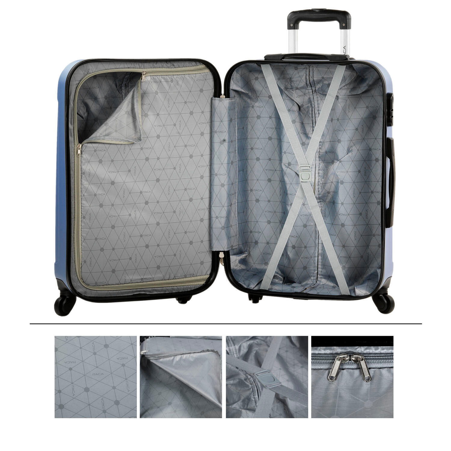 Maleta Mediana Abs Unisex 58L Itaca Havel 63Cm 2/5