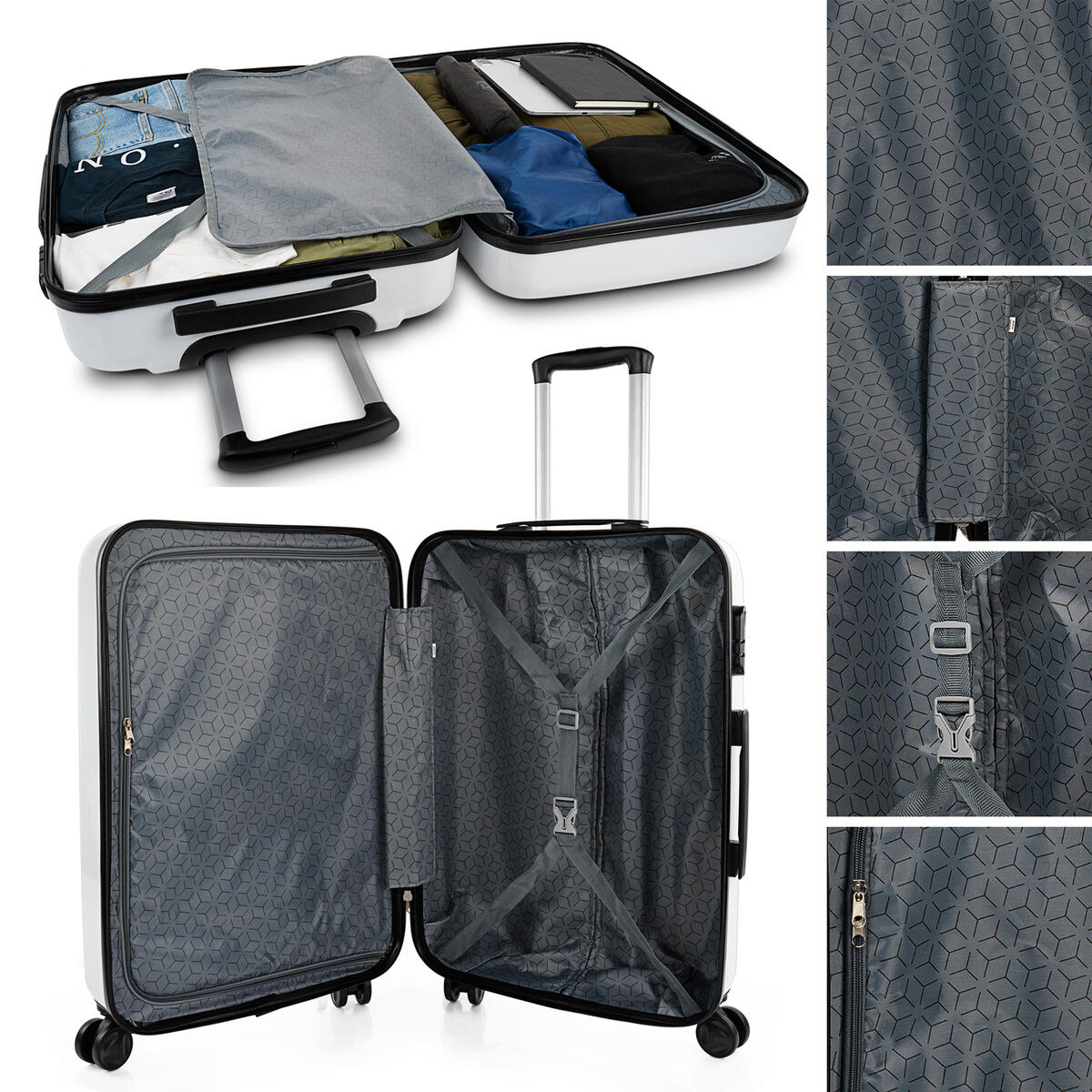 Maleta Mediana Pc Unisex 63L Itaca Stickers 65Cm 3/5