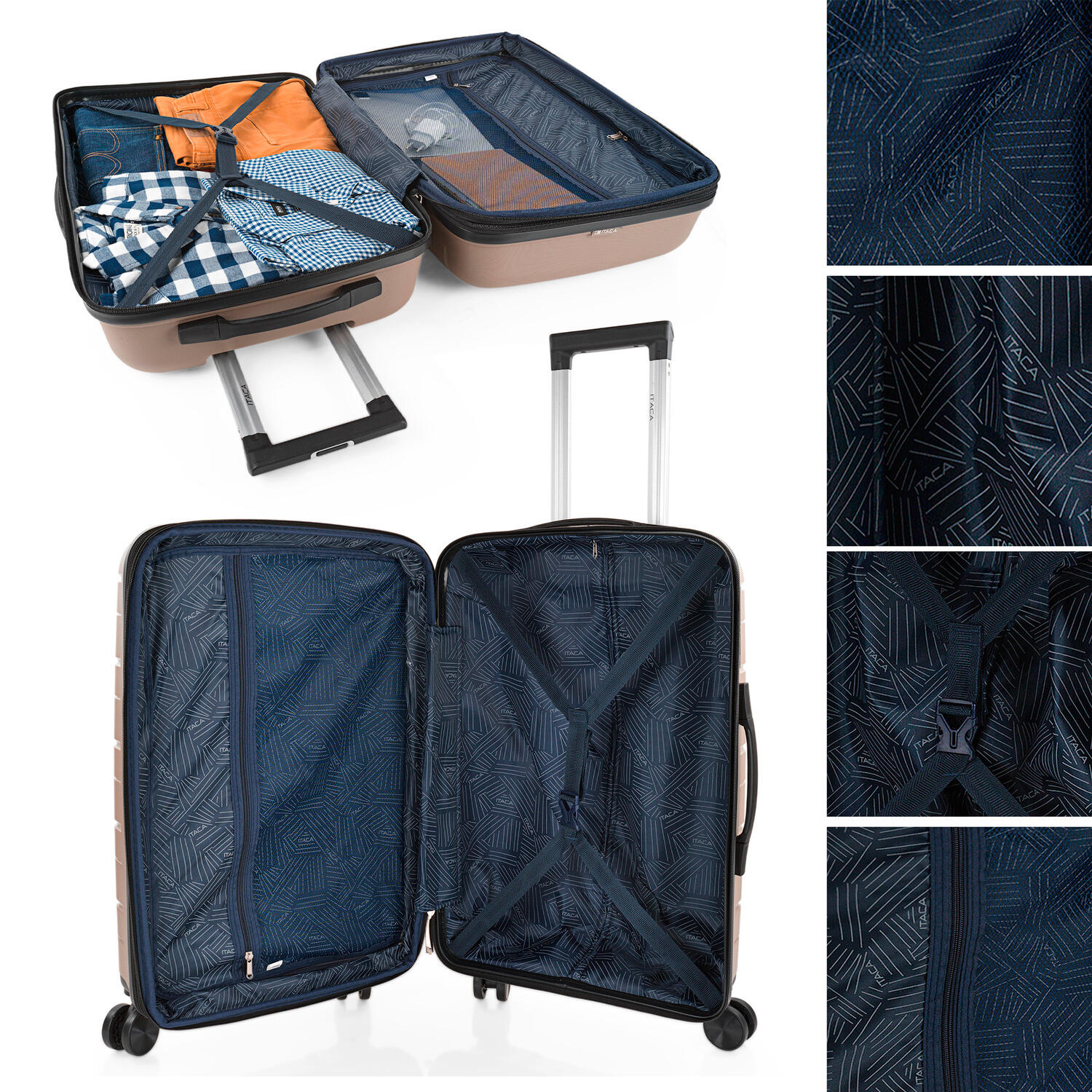 Maleta Mediana Polipropileno Unisex 58L Itaca Moscu 66Cm 3/5