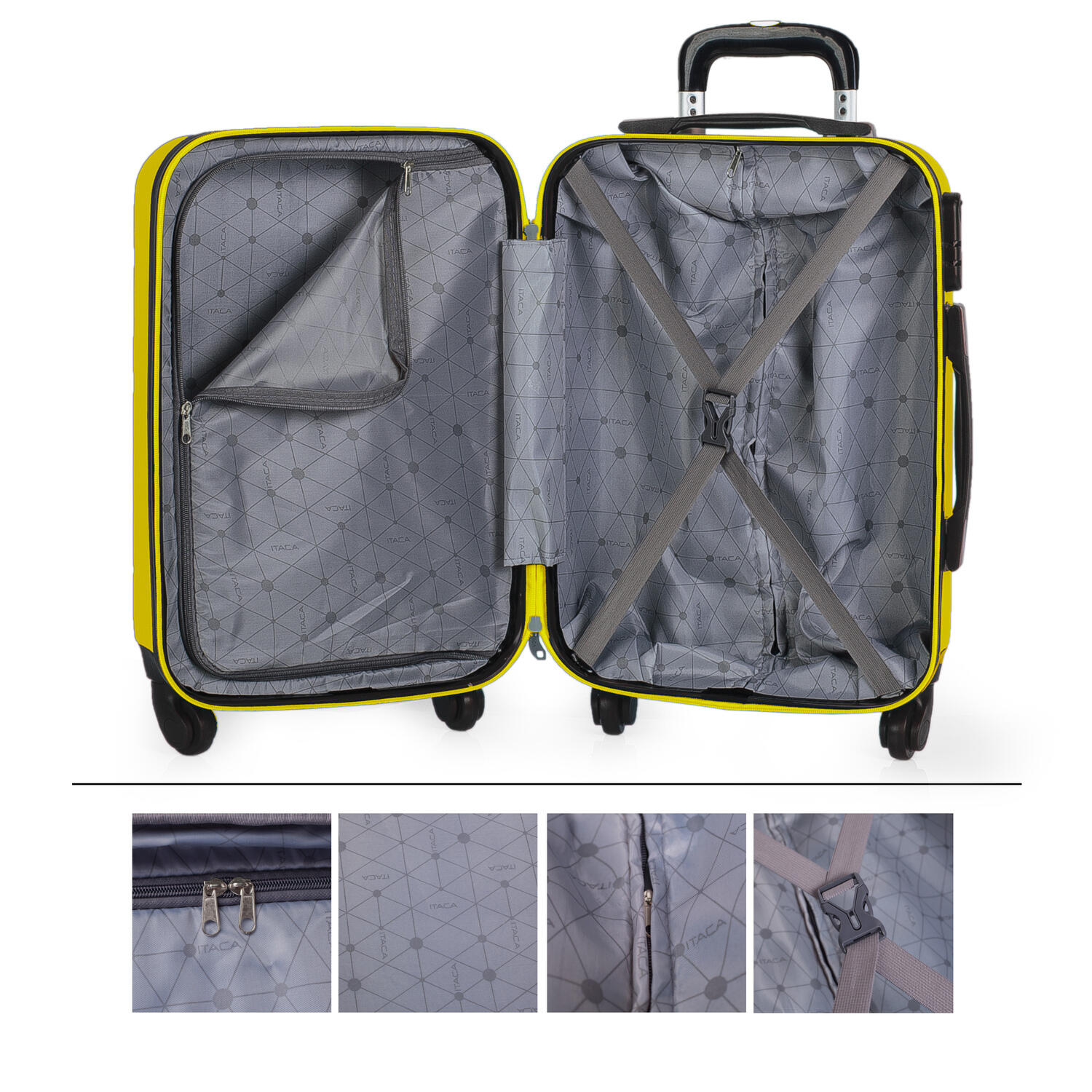 Maleta Pequeña Abs Unisex 36L Itaca Simoa 55Cm 2/5