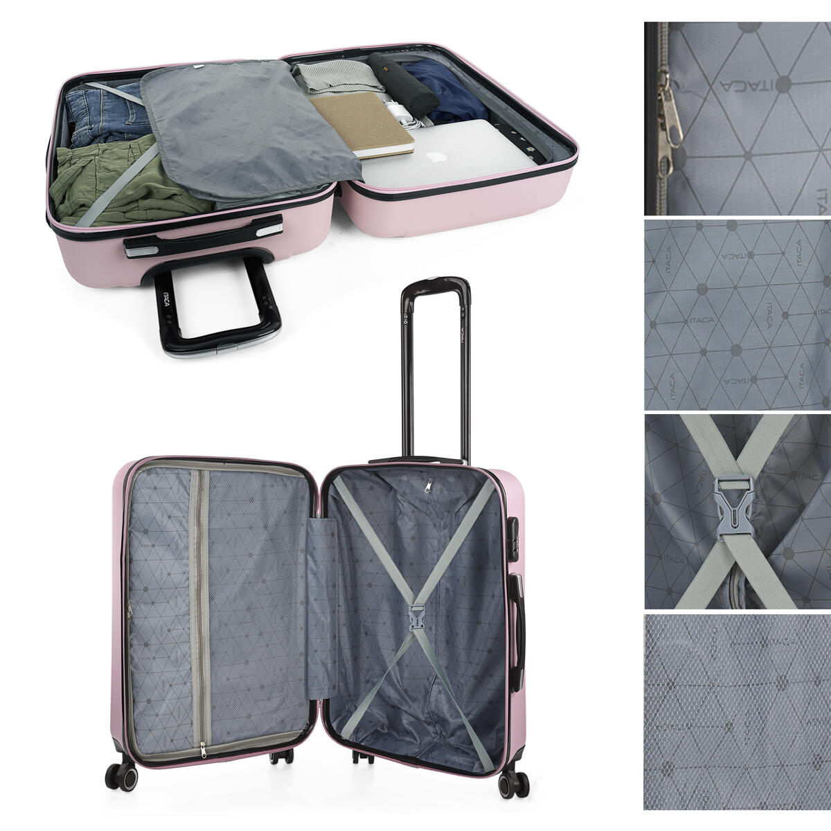 Maleta Mediana Abs Unisex 68L Itaca Tiber 65Cm 3/5