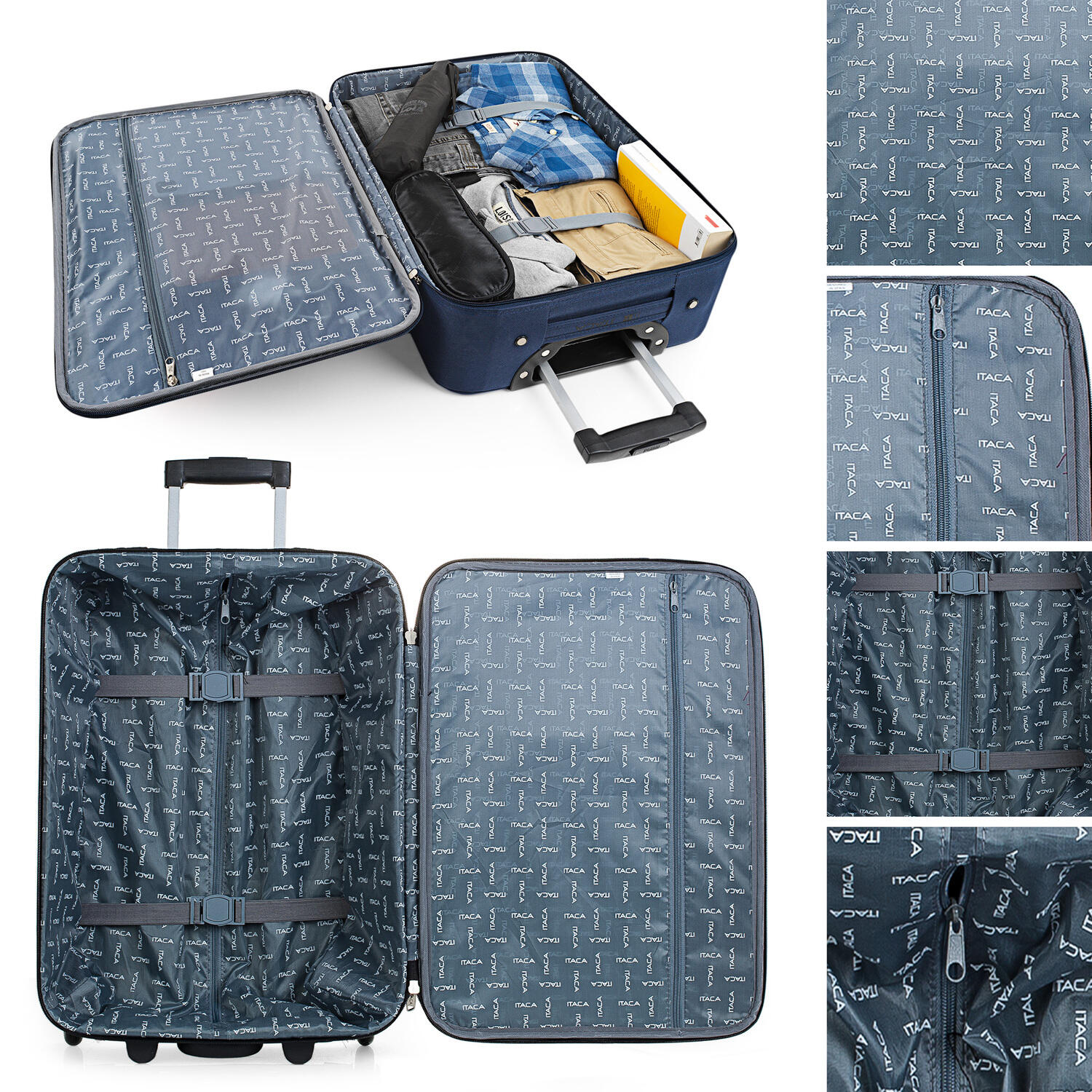 Maleta Cabina Eva 36L Itaca Cassley 55Cm 3/5