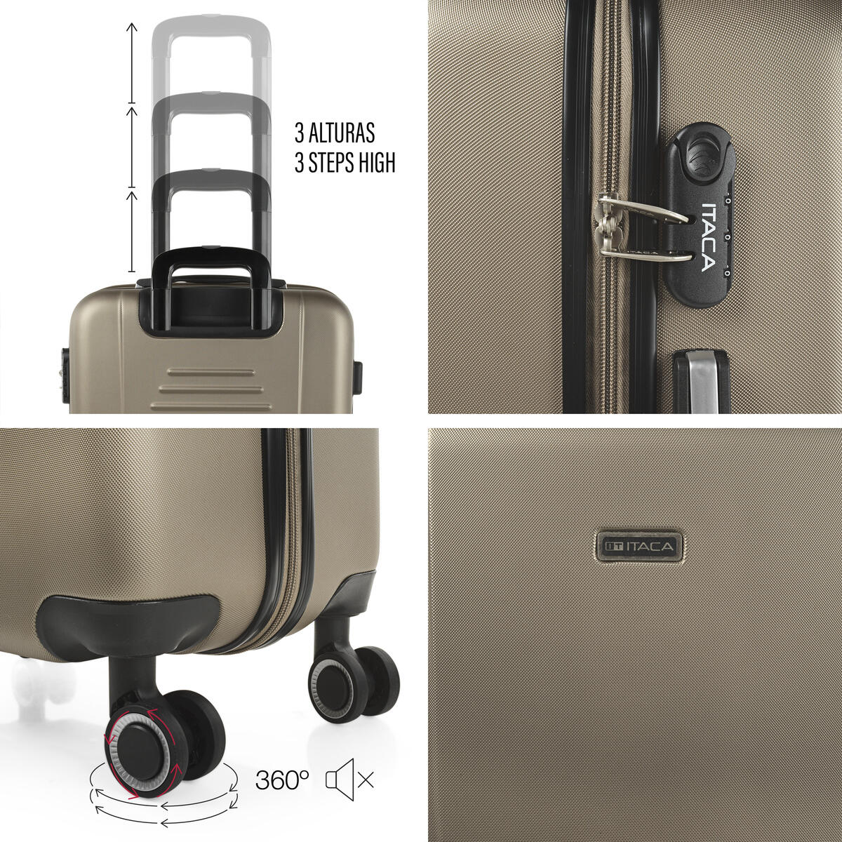 Maleta Mediana Abs Unisex 68L Itaca Tiber 65Cm 4/5