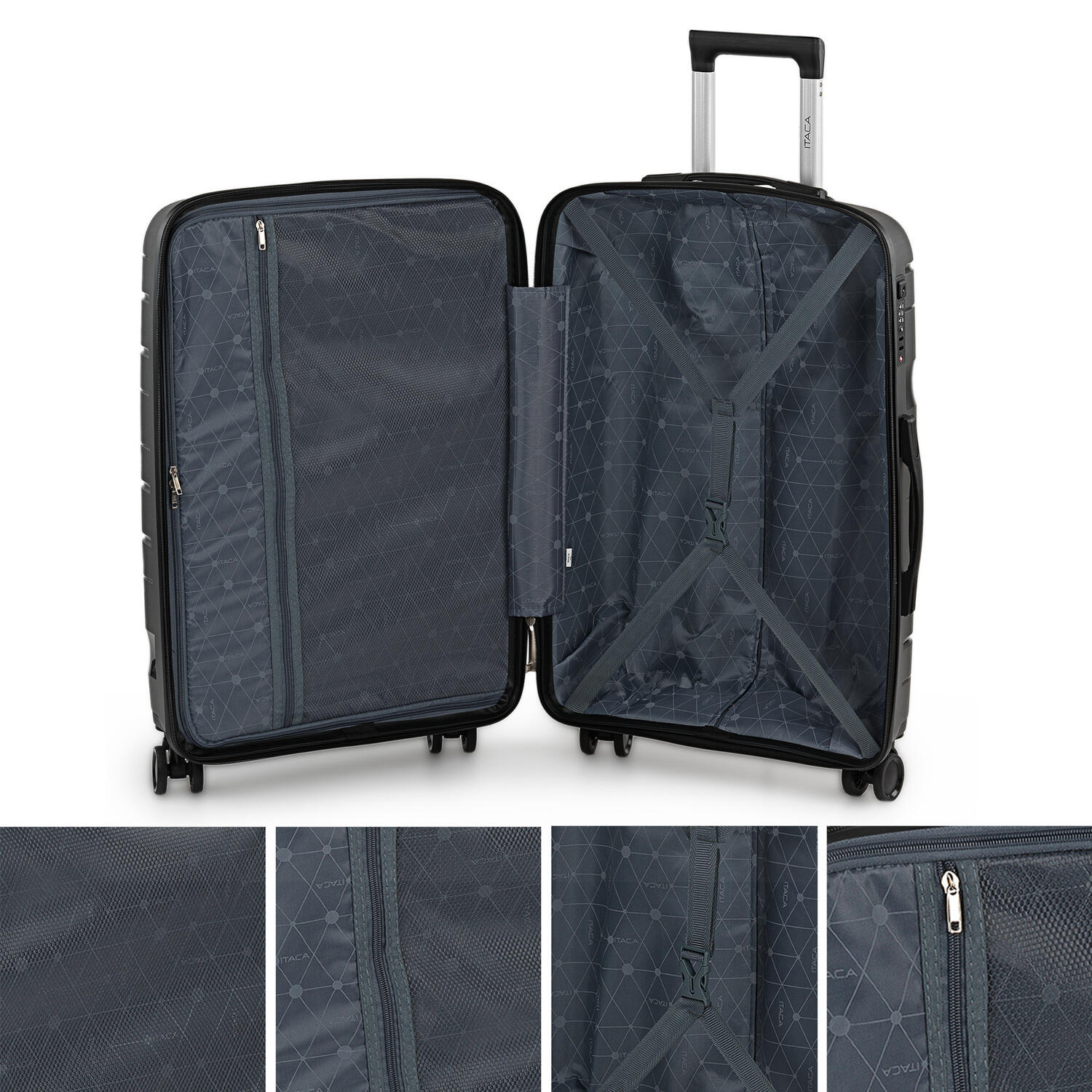 Maleta Cabina Polipropileno Unisex 38L Itaca Sarajevo 55Cm 3/5