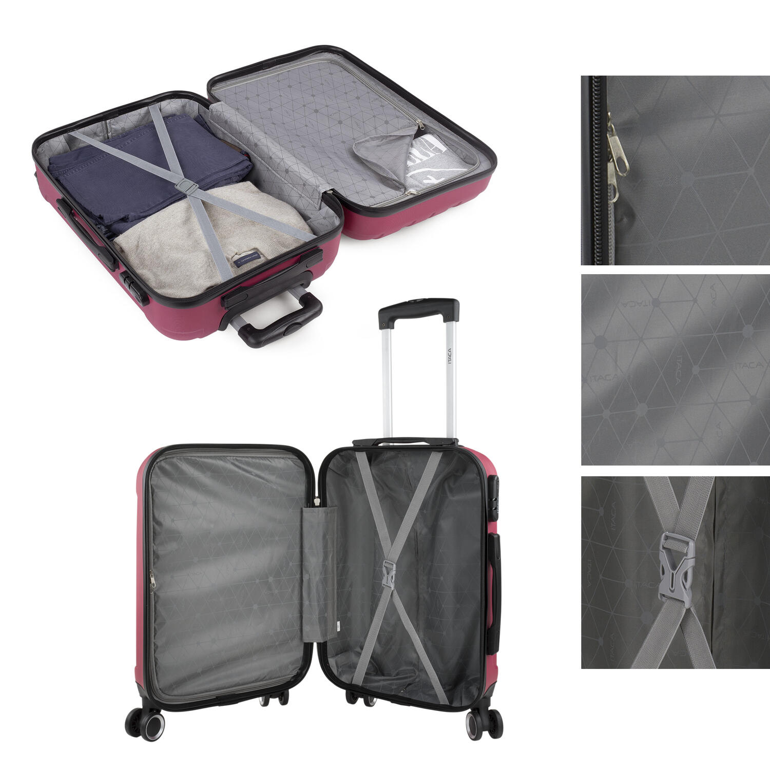 Maleta Cabina Abs Unisex 36L Itaca Havel 55Cm 3/5