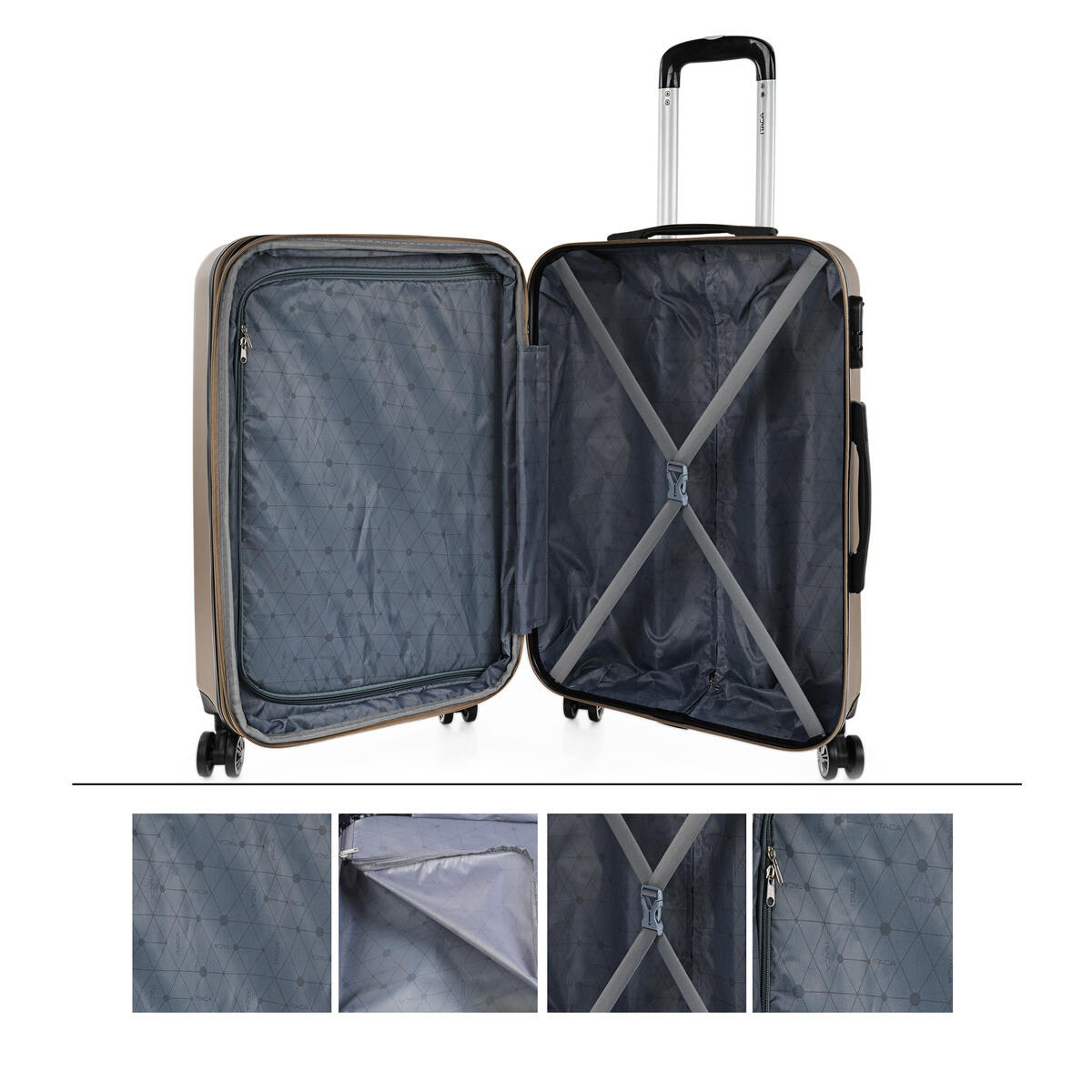 Maleta Cabina Abs Unisex 38L Itaca Colección 55Cm 3/5