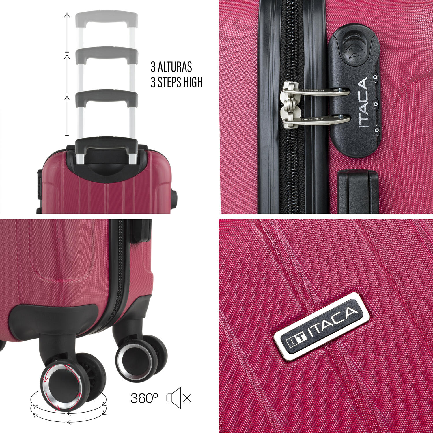 Maleta Cabina Abs Unisex 36L Itaca Havel 55Cm 4/5