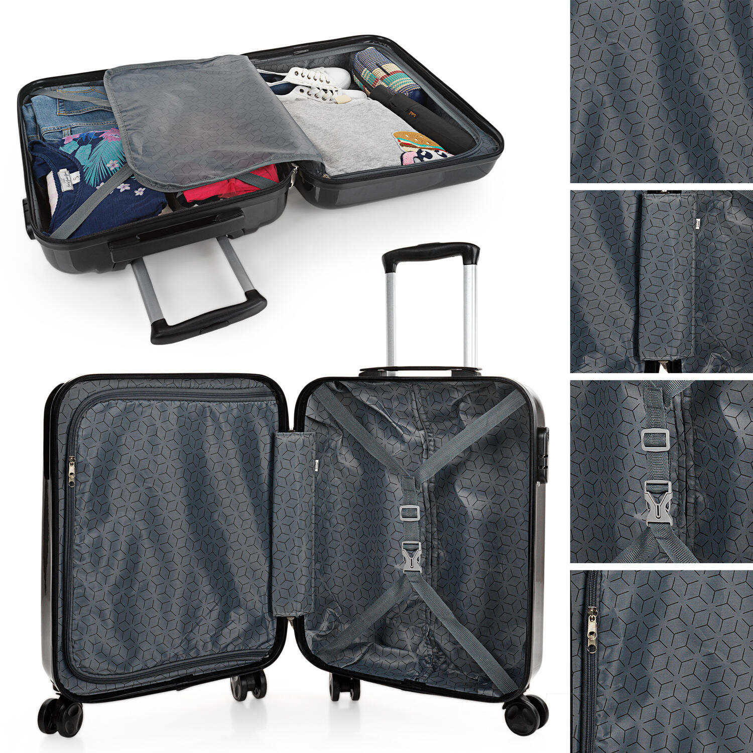 Maleta Cabina Pc Unisex 34L Itaca Stickers 55Cm 3/5