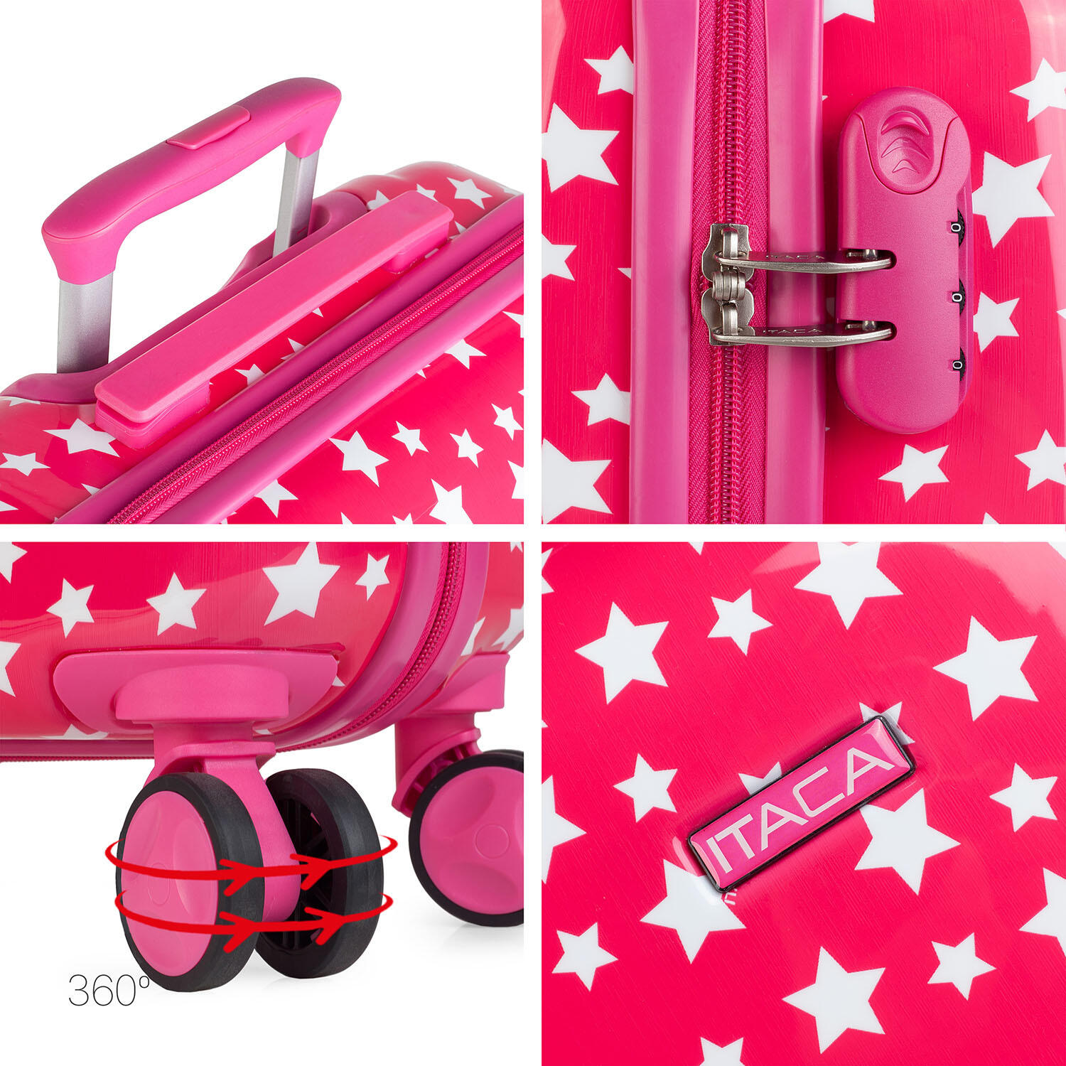 Maleta Mediana Abs Unisex 62L Itaca Stars 65Cm 3/5