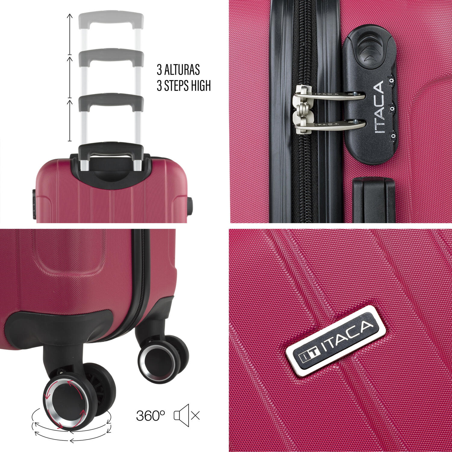 Maleta Mediana Abs Unisex 58L Itaca Havel 63Cm 4/5