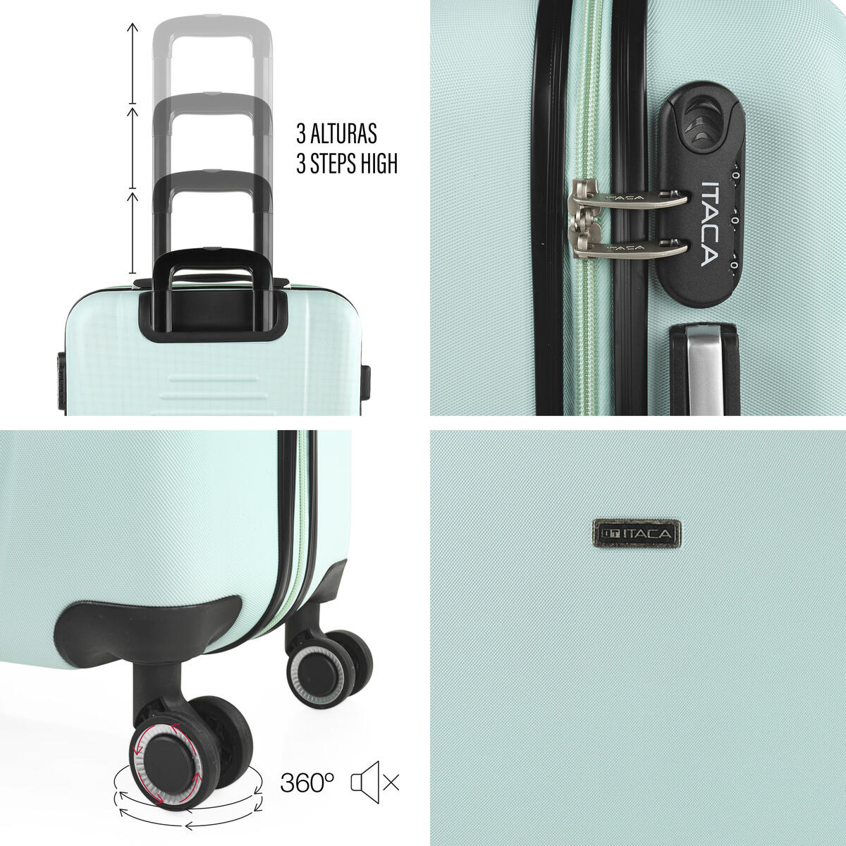 Maleta Mediana Abs Unisex 68L Itaca Tiber 65Cm 4/5