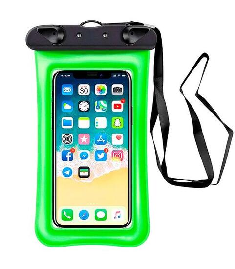 Wasserdichte Handyhülle universal orange – schwimmfähig Strand Schnorcheln