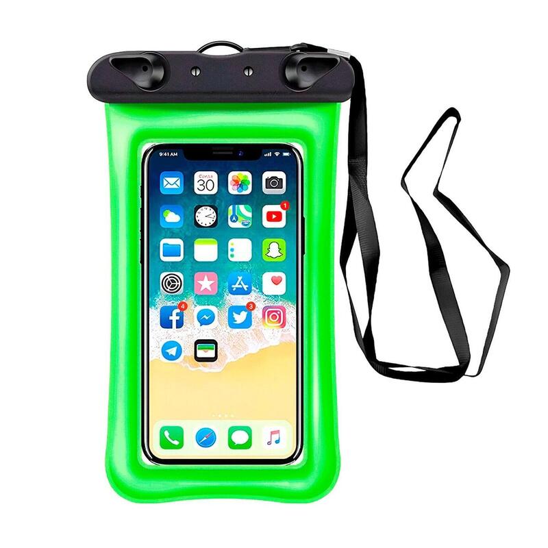 Funda para móvil acuática impermeable universal, Verde