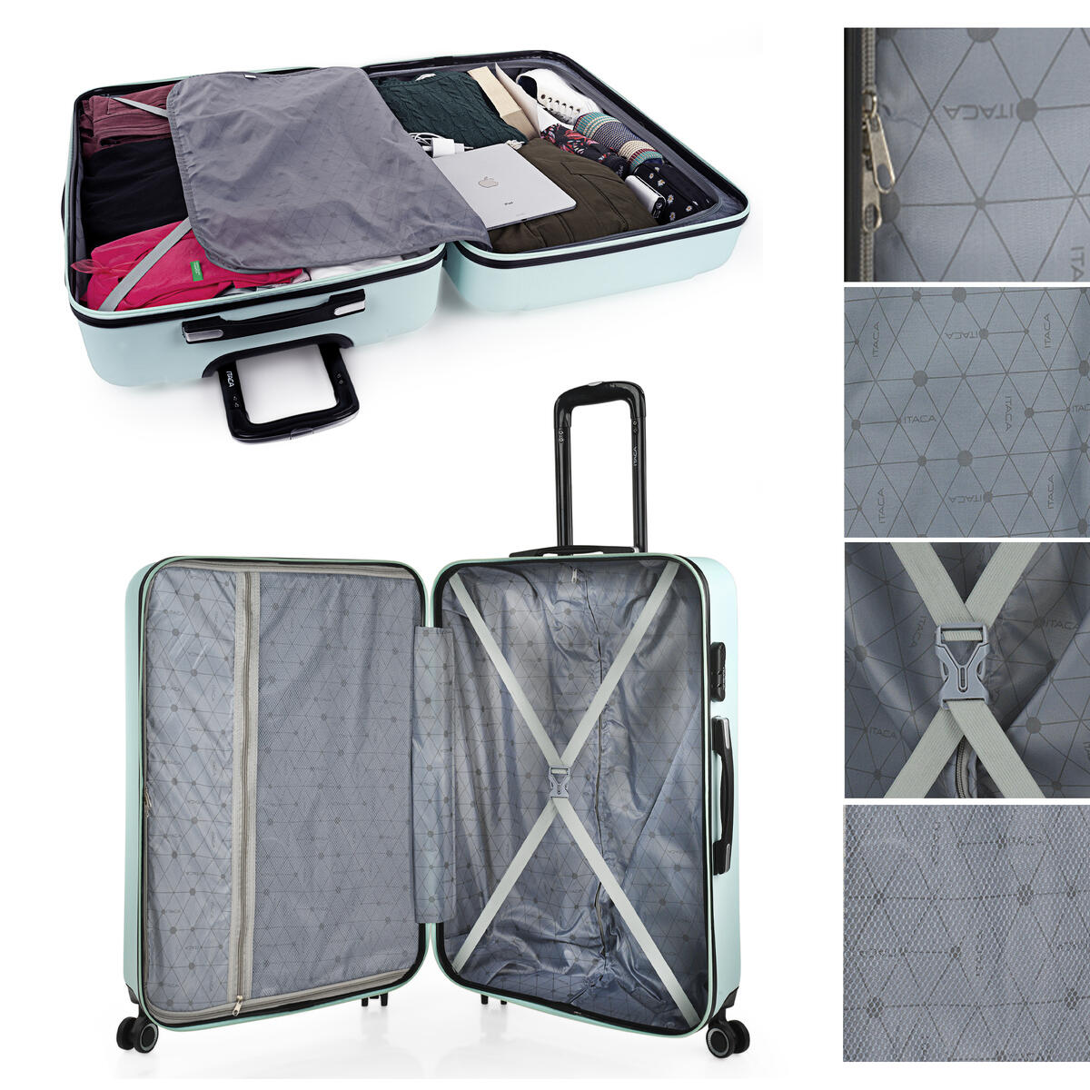 Maleta Grande Abs Unisex 102L Itaca Tiber 75Cm 3/5