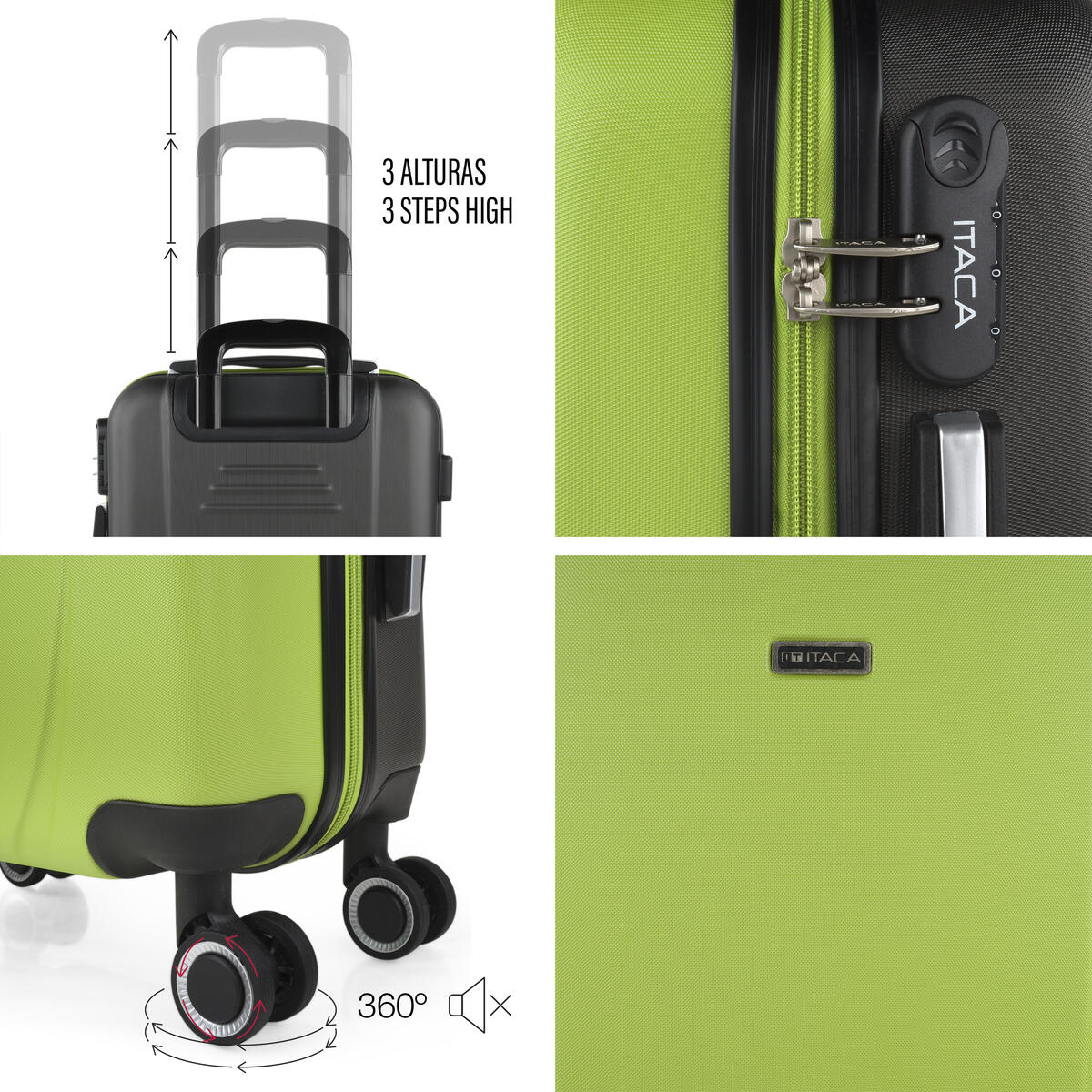 Maleta Cabina Abs Unisex 36L Itaca Tiber 55Cm 4/5
