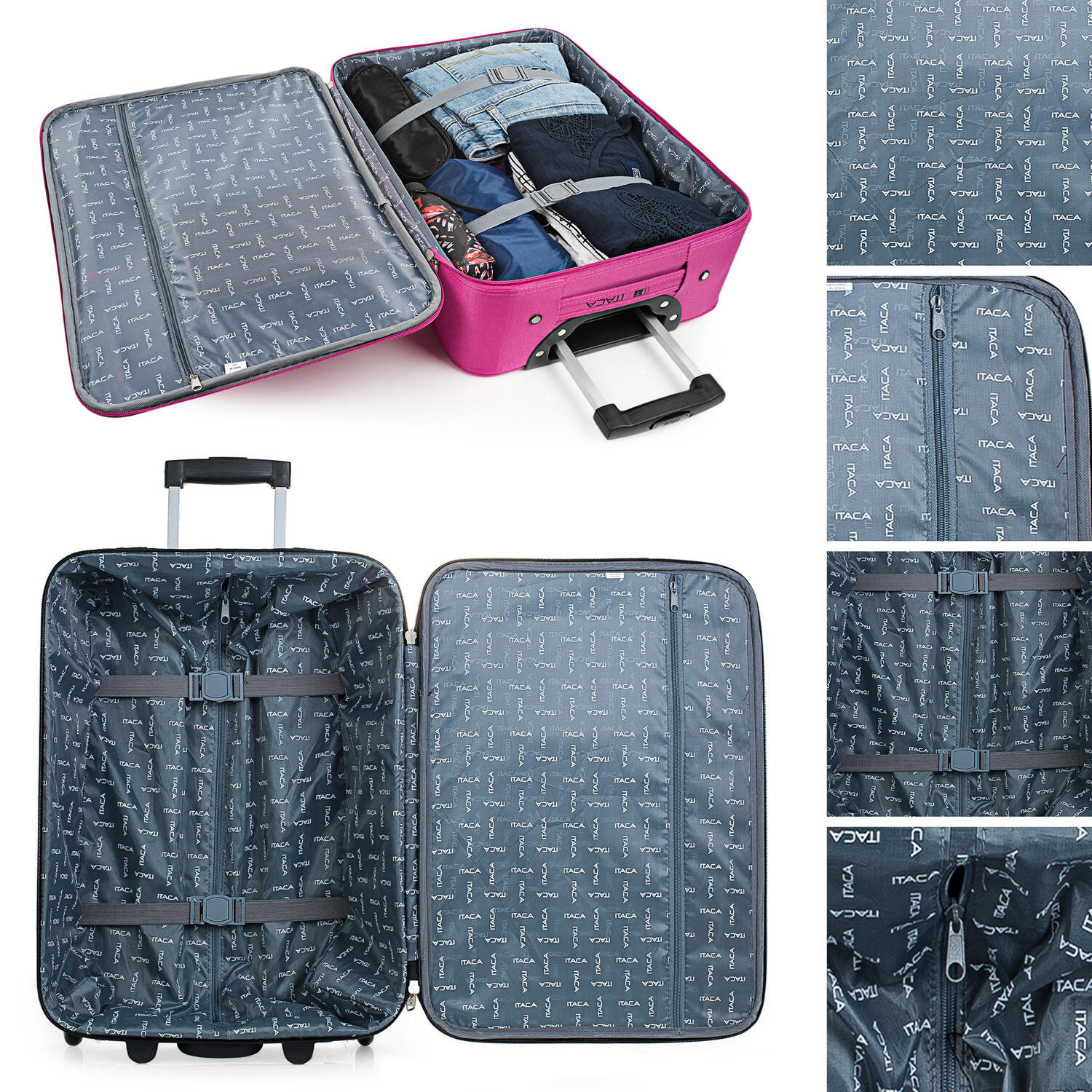 Maleta Cabina Eva 36L Itaca Cassley 55Cm 3/5