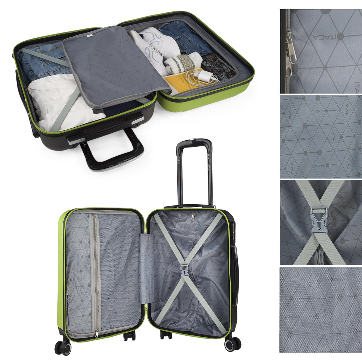 Maleta Cabina Abs Unisex 36L Itaca Tiber 55Cm 3/5