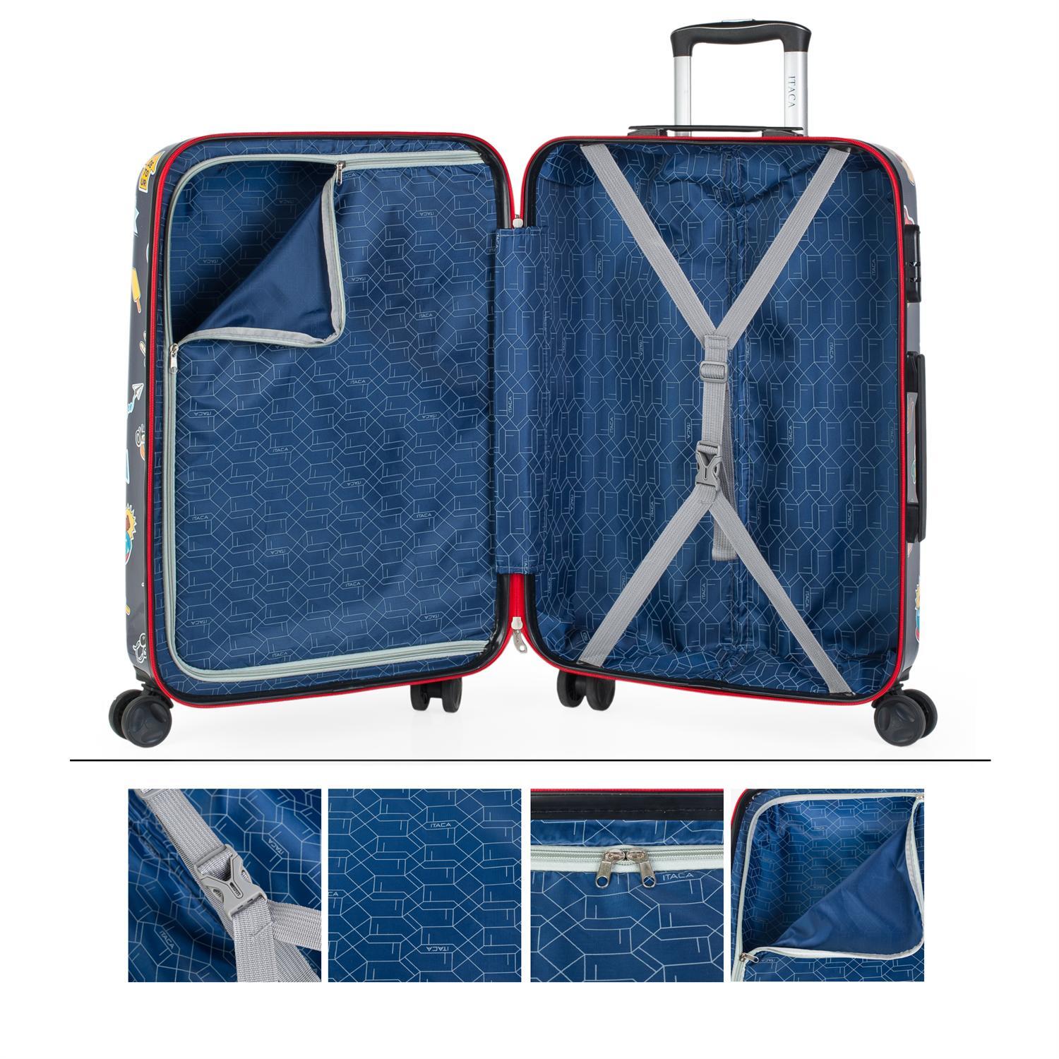 Maleta Mediana Abs Unisex 62L Itaca Ural 65Cm 2/5